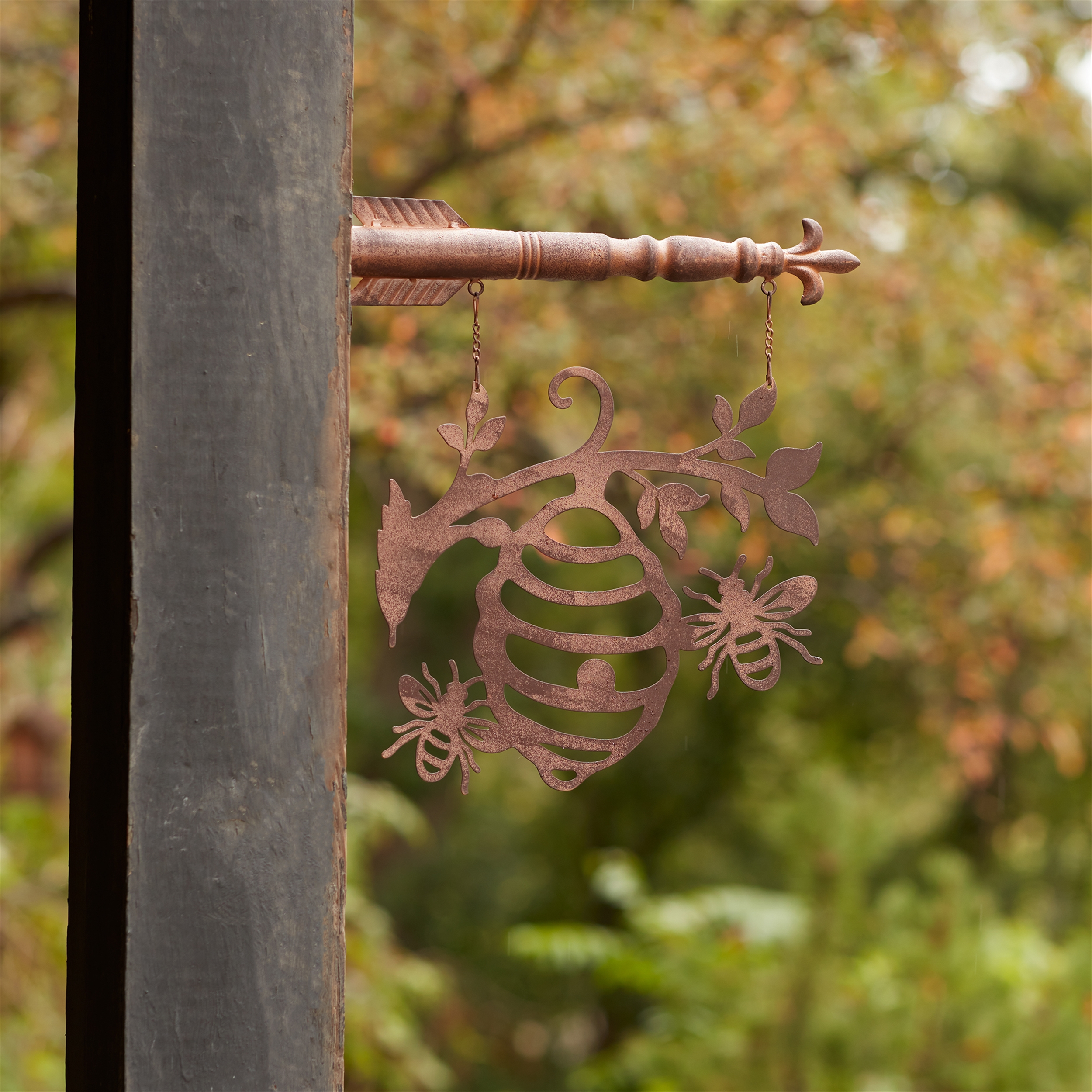 Bumble Bee Hive Garden Sign 15.5"H - Image 2