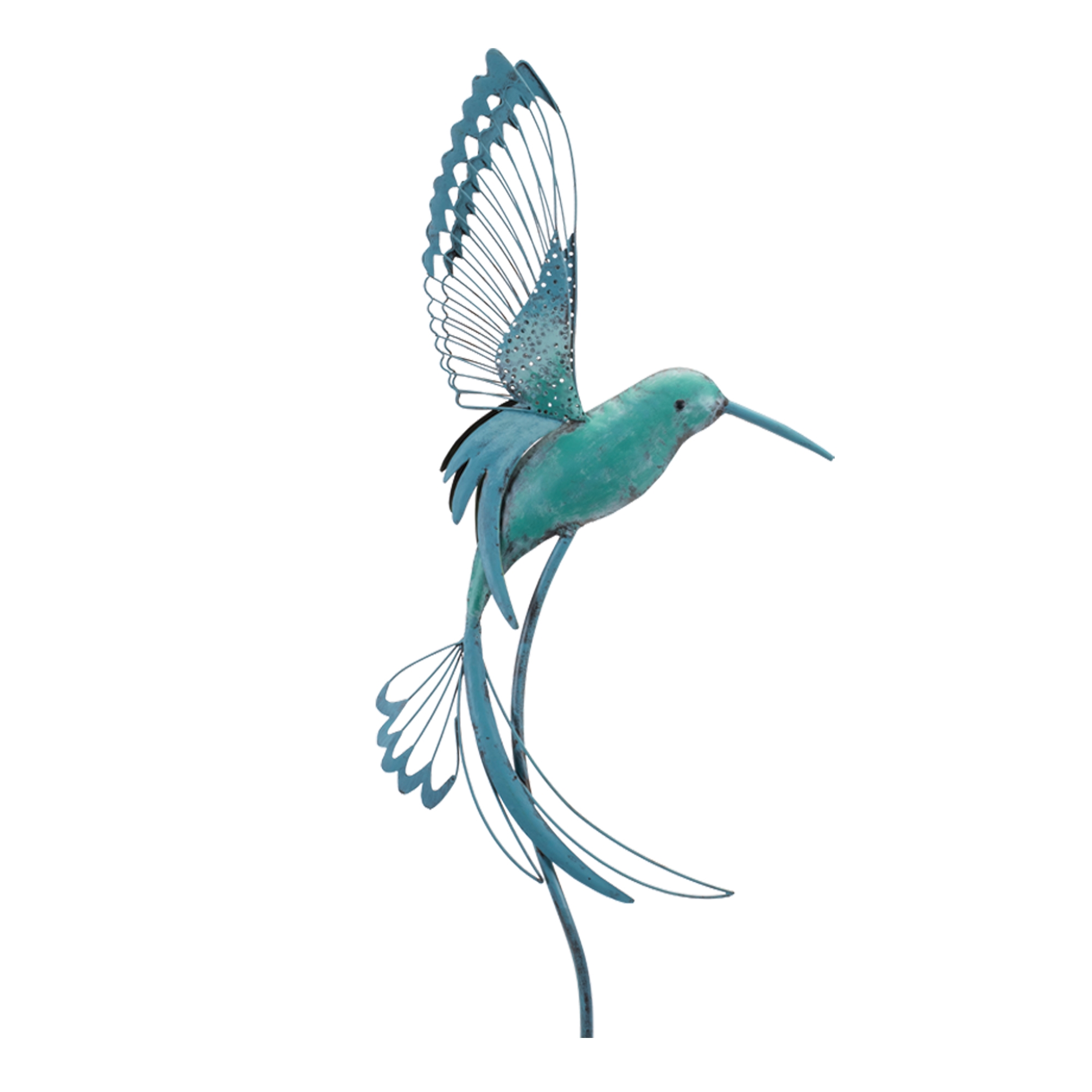 Iron Metal Hummingbird Garden Stake (Set of 2) - Image 3