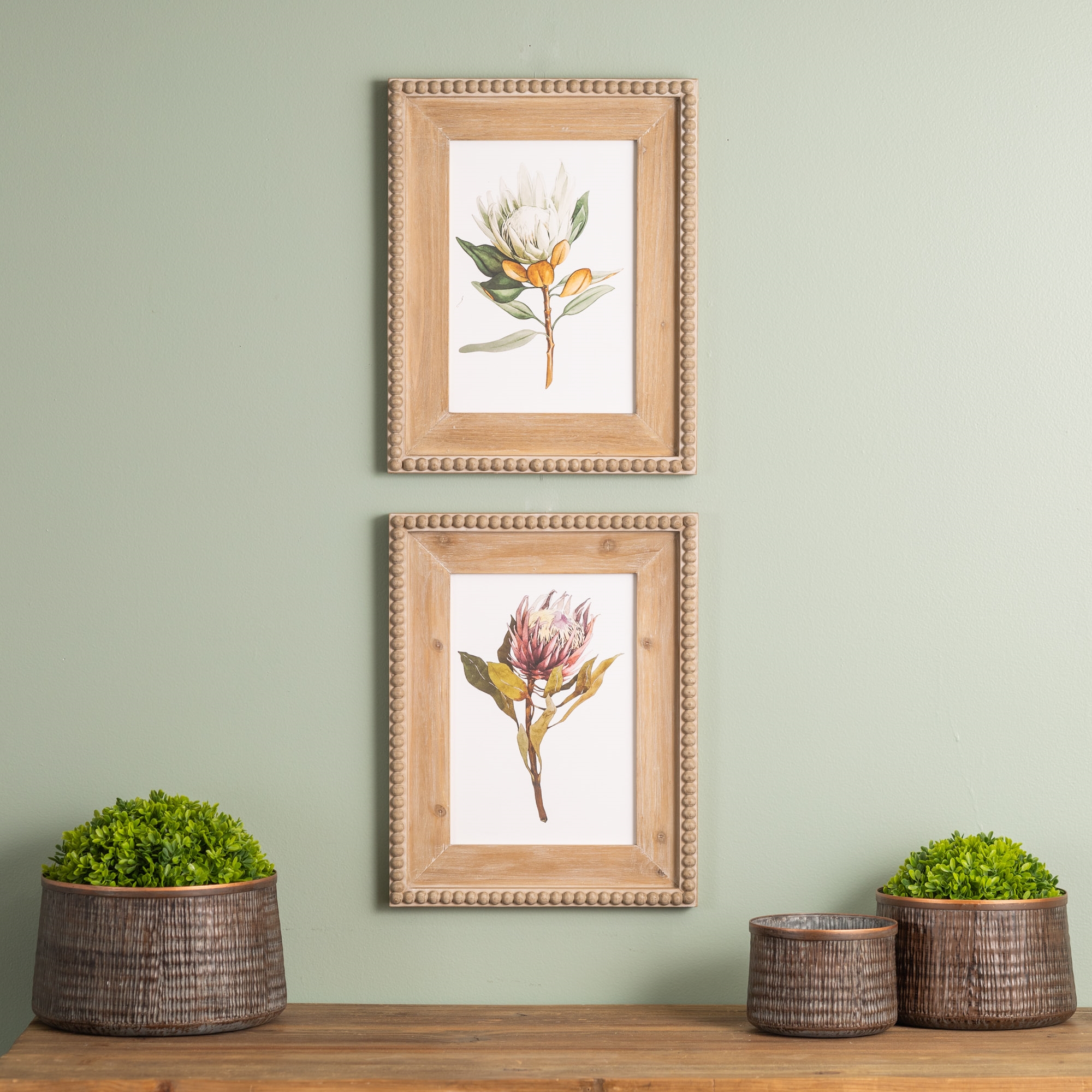 Wood Framed Protea Floral Print (Set of 2) - Image 2