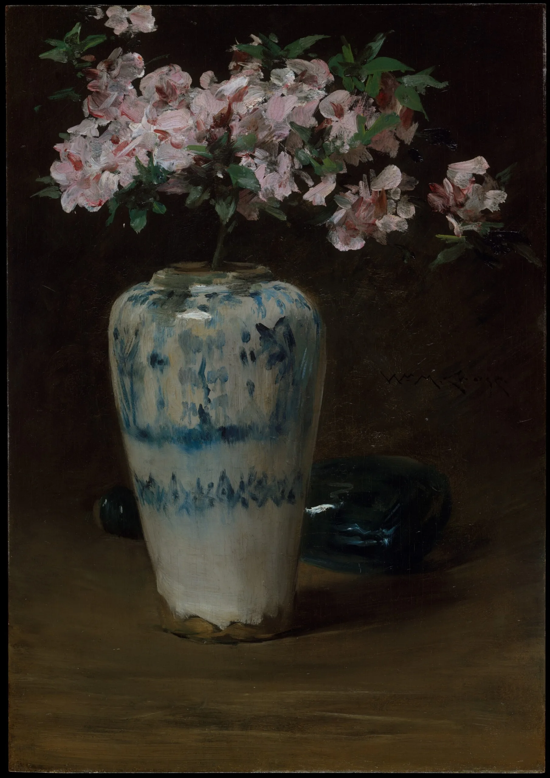 William Merritt Chase - Pink Azalea—Chinese Vase