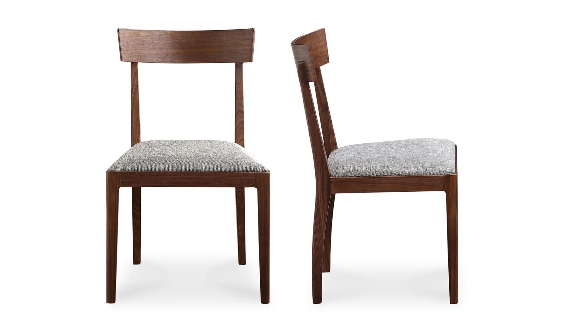Leone Dining Chair Walnut Brown - Set Of Two