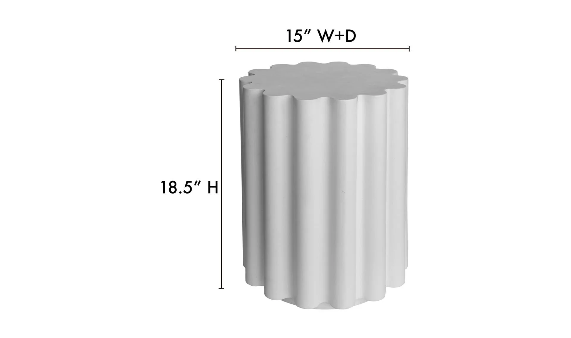 Taffy Accent Table White - Image 6