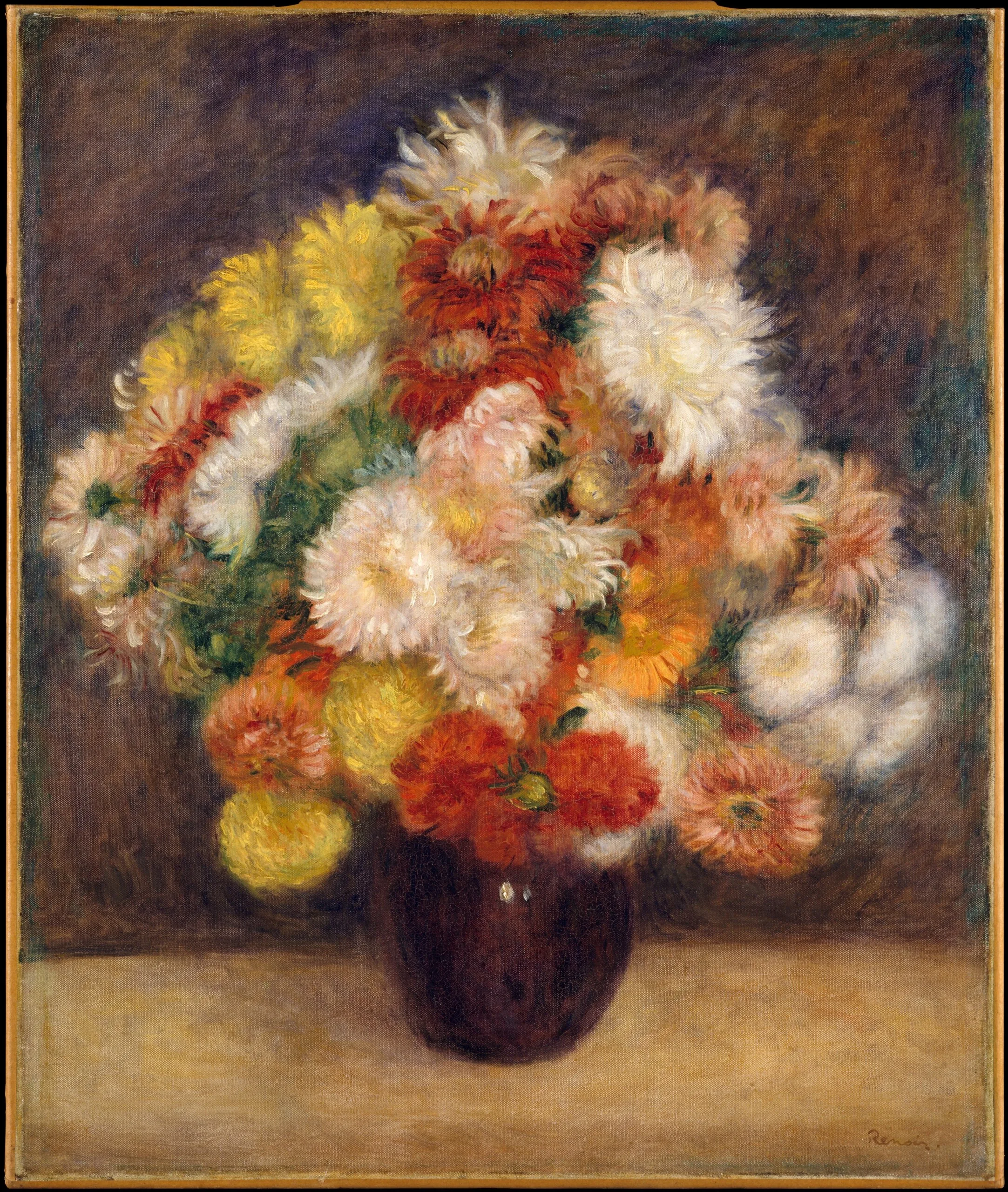 Auguste Renoir - Bouquet of Chrysanthemums