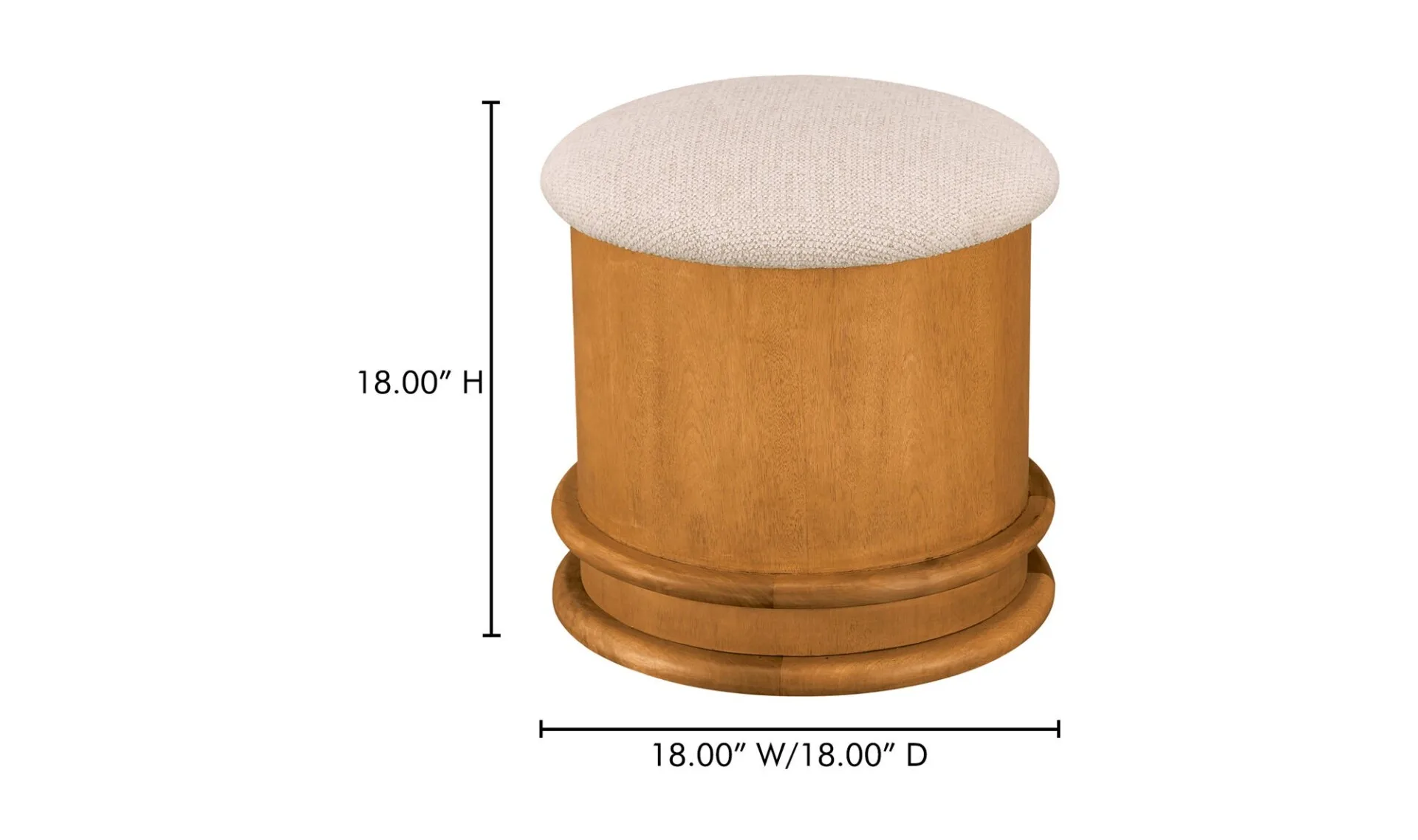 Piccolo Storage Stool Flecked Oatmeal - Image 6