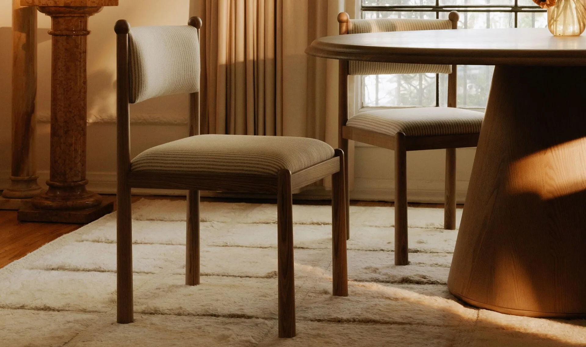 Villetta Dining Chair Stripe - Set Of Two - Image 3