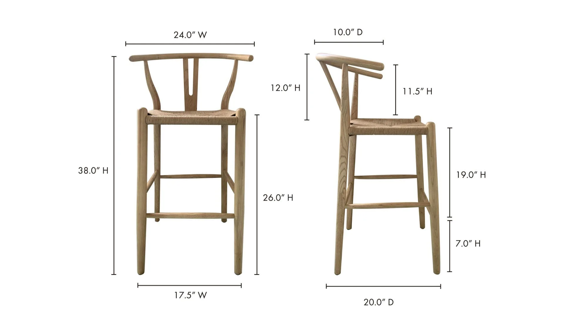 Ventana Counter Stool Natural - Image 6