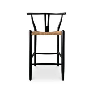 Ventana Counter Stool Black and Natural