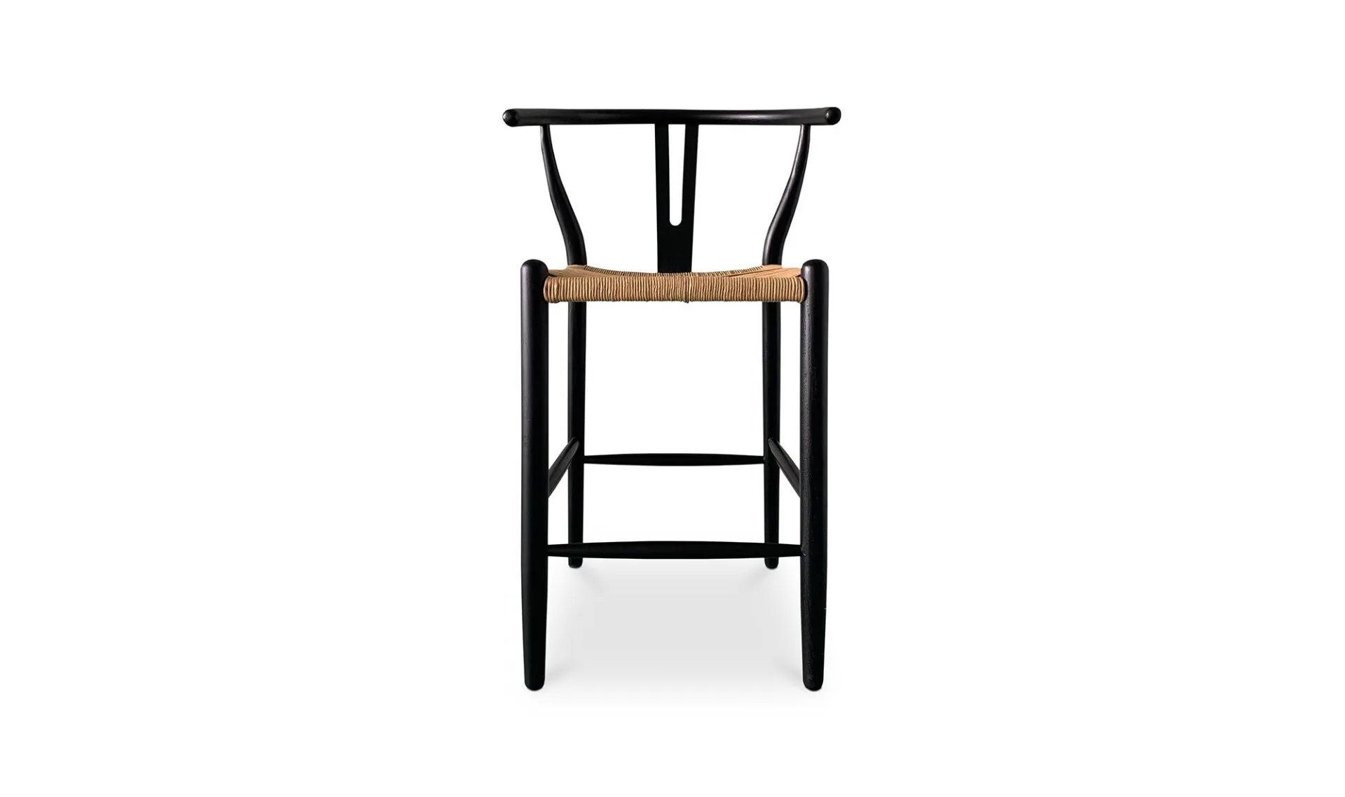 Ventana Counter Stool Black and Natural