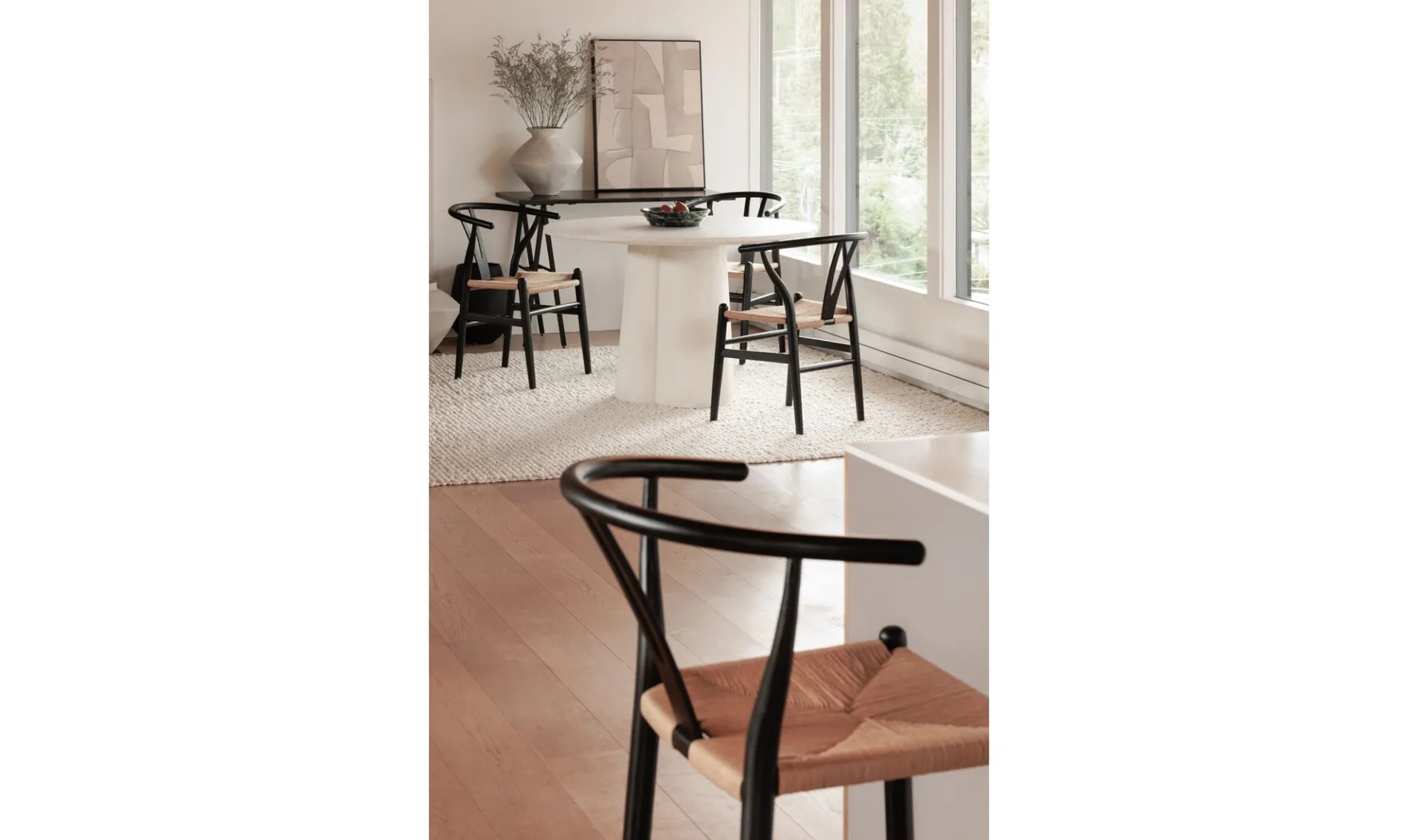 Ventana Counter Stool Black and Natural - Image 2