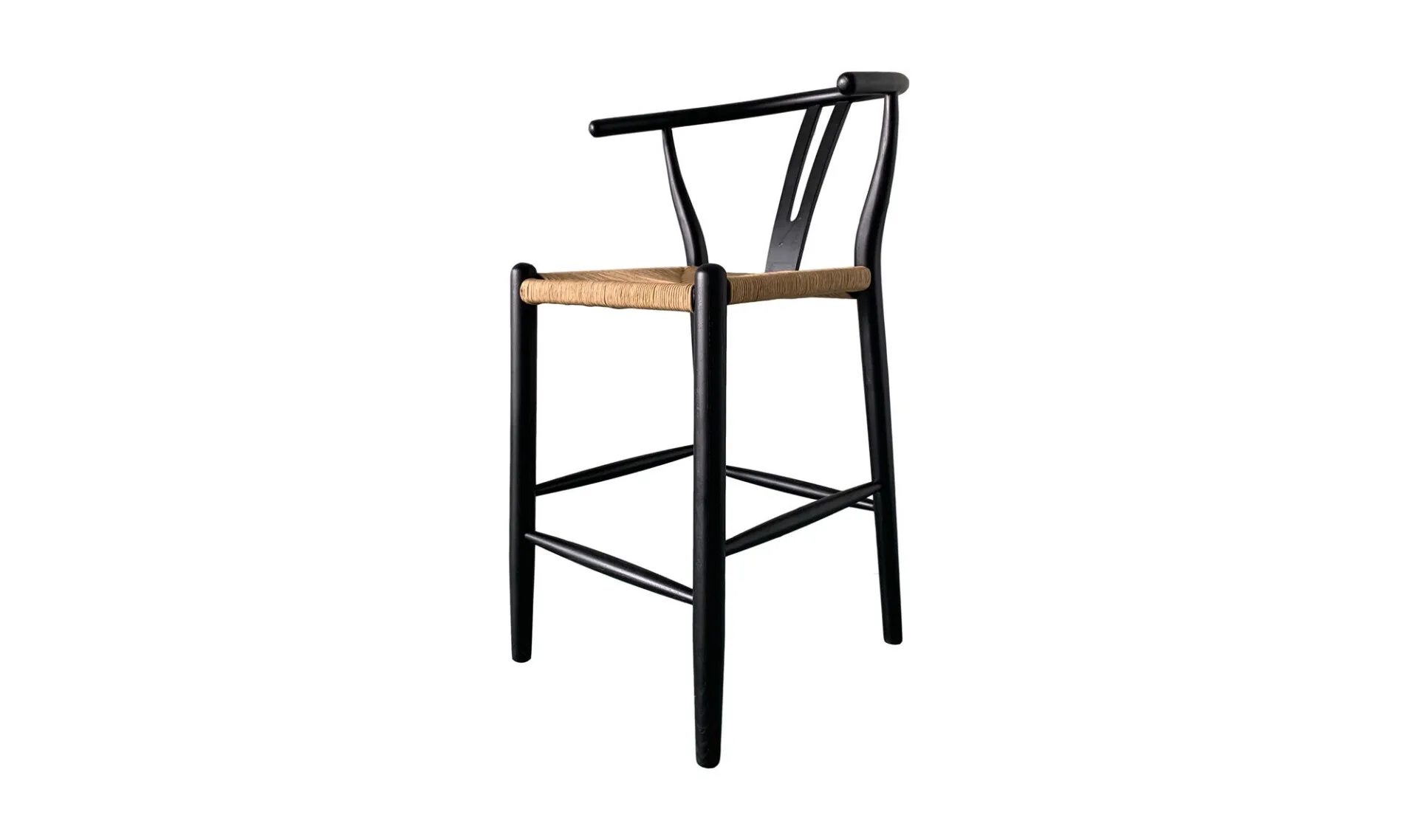 Ventana Counter Stool Black and Natural - Image 3