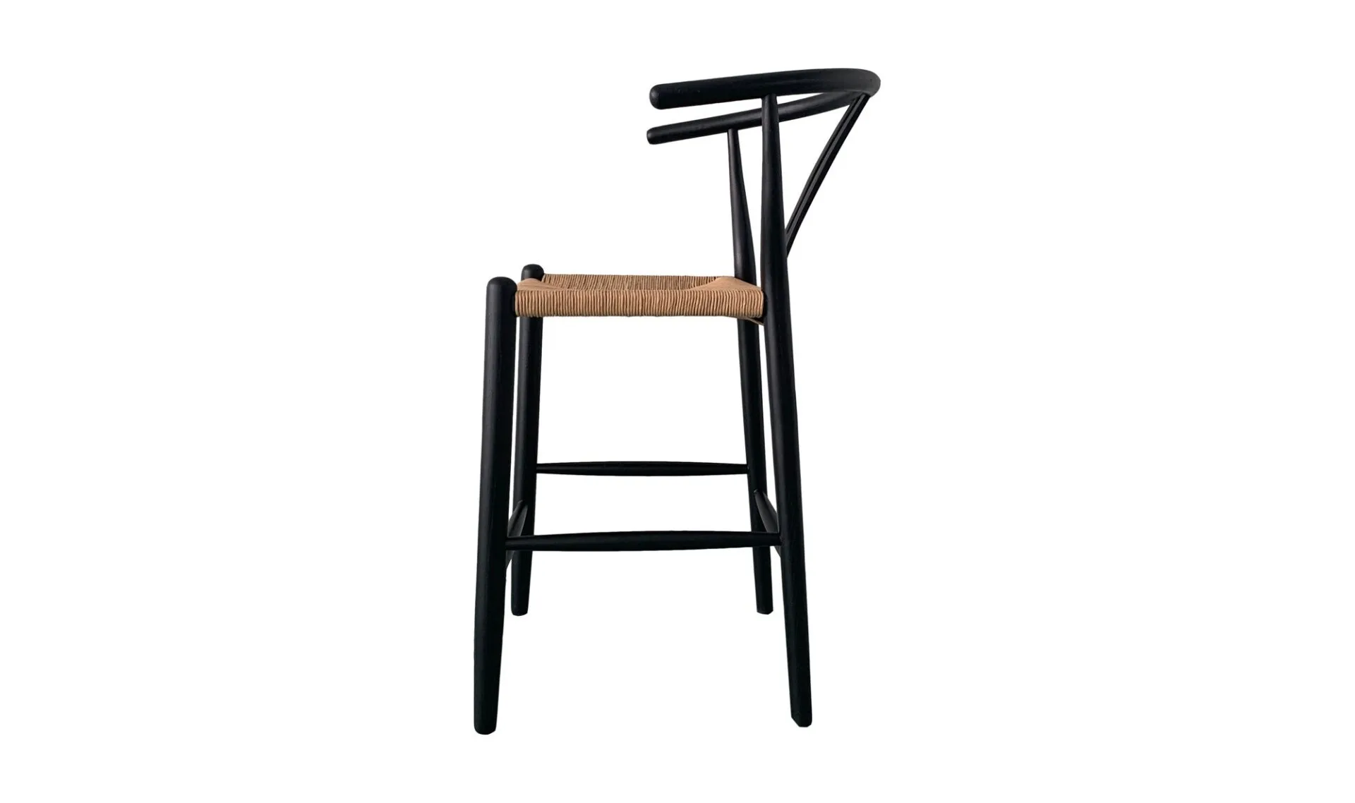 Ventana Counter Stool Black and Natural - Image 4