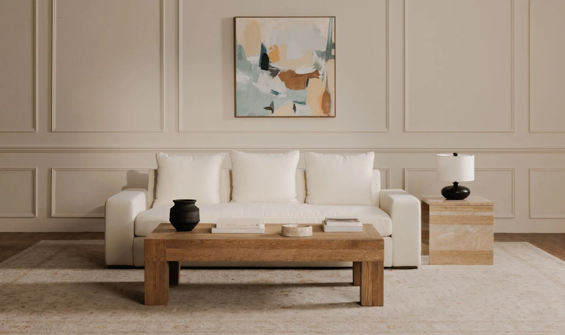 Rosa Accent Table Multicolor Marble - Image 2