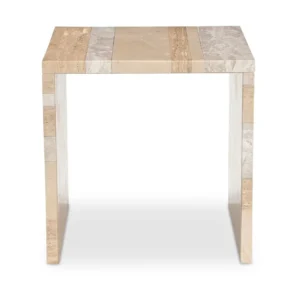Rosa Accent Table Multicolor Marble