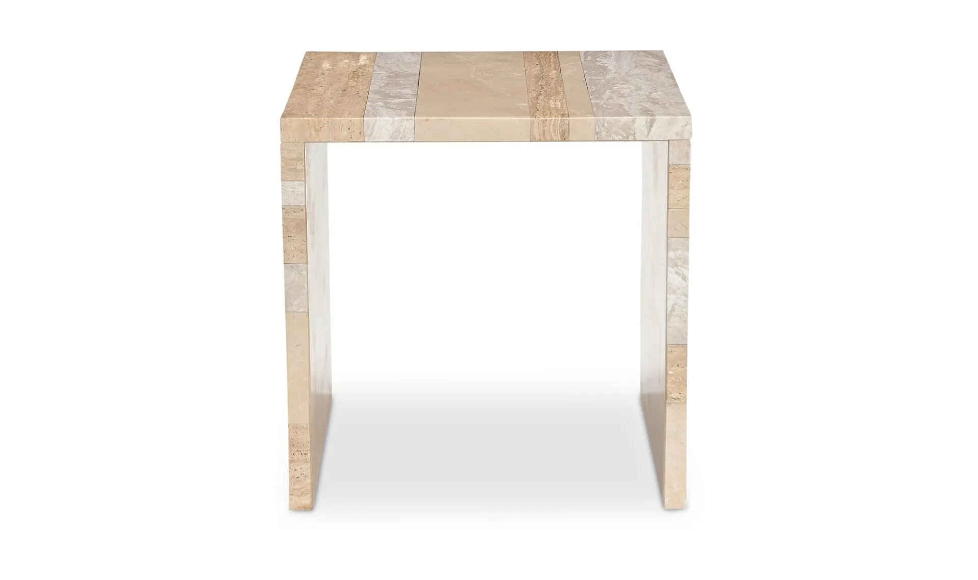 Rosa Accent Table Multicolor Marble