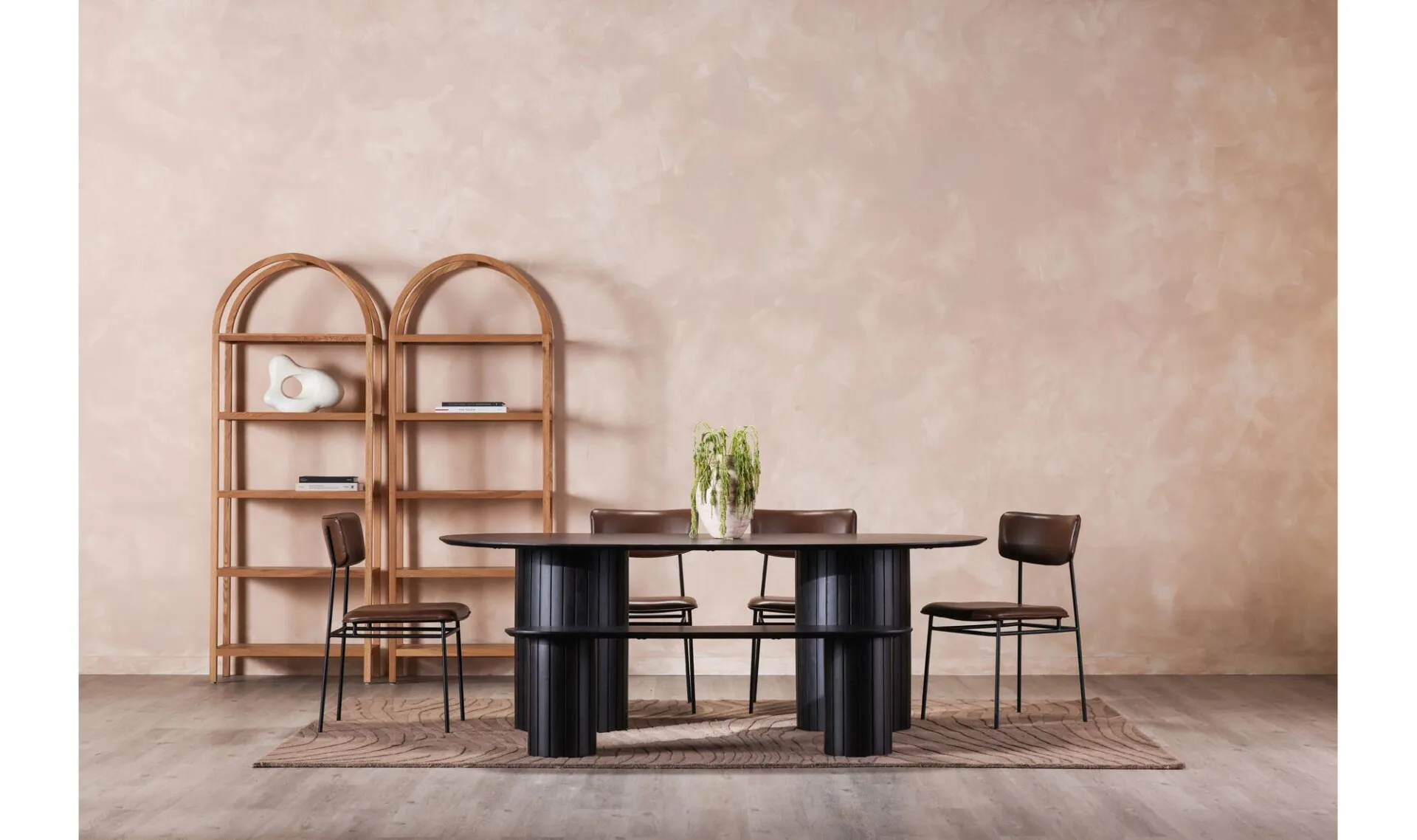 Povera Dining Bench Black - Image 2