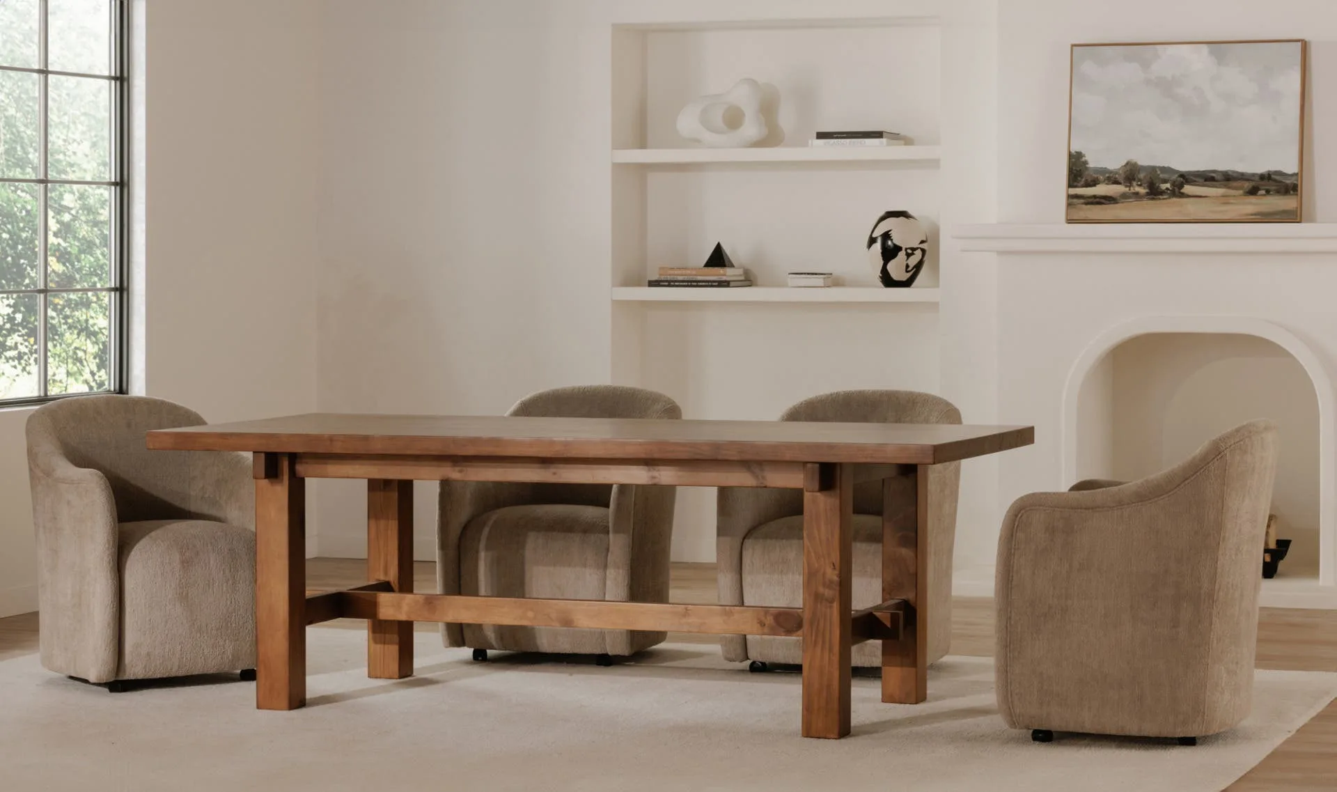 Drava Rolling Dining Chair - Image 2