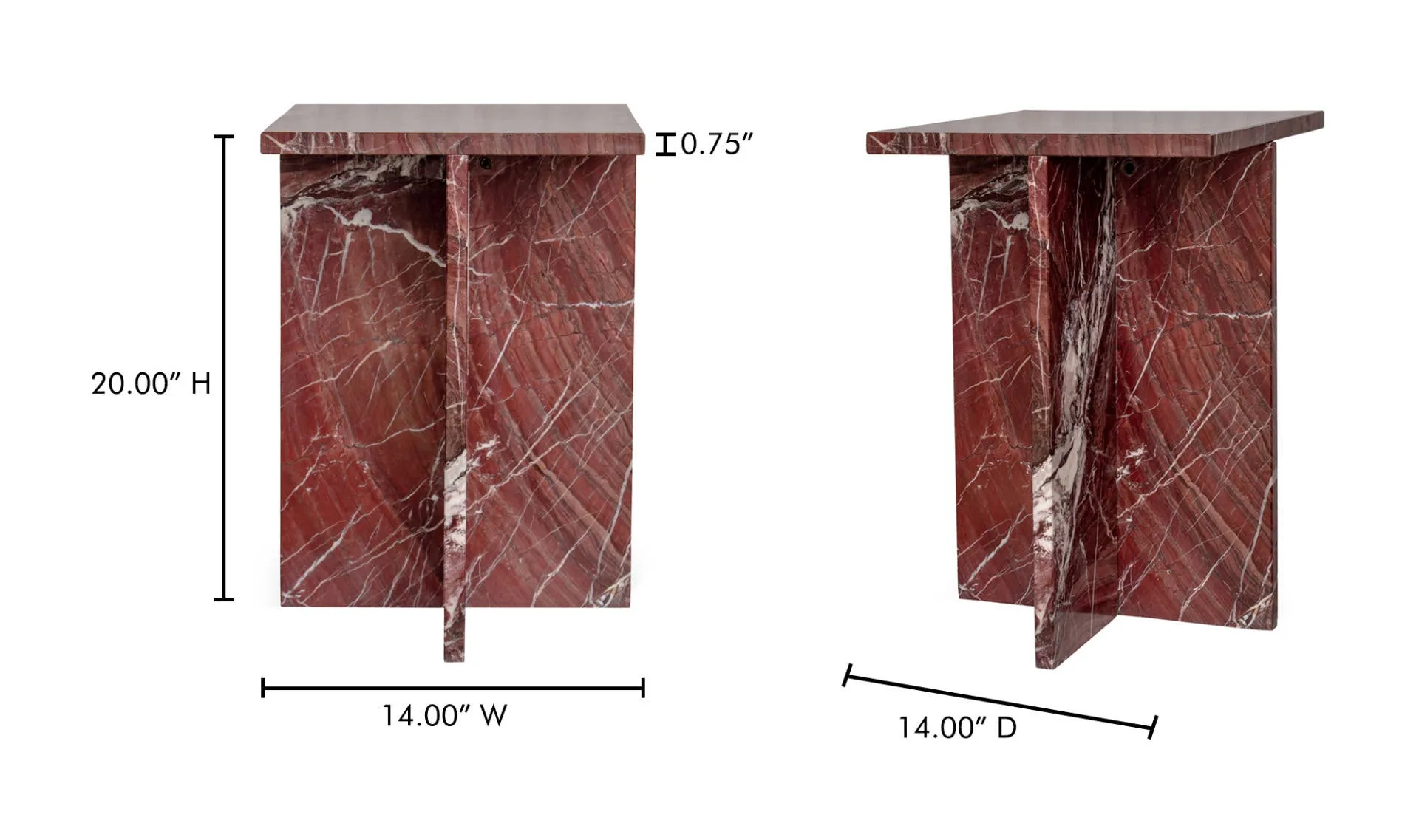 Blair Accent Table Ross Levanto Marble - Image 6