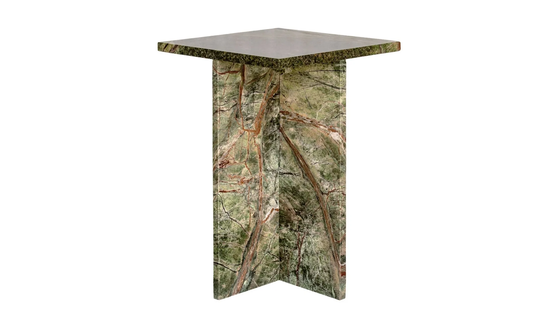 Blair Accent Table Rainforest Green Marble - Image 4