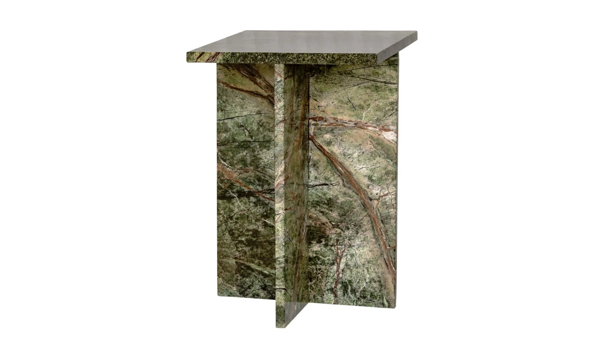 Blair Accent Table Rainforest Green Marble - Image 5
