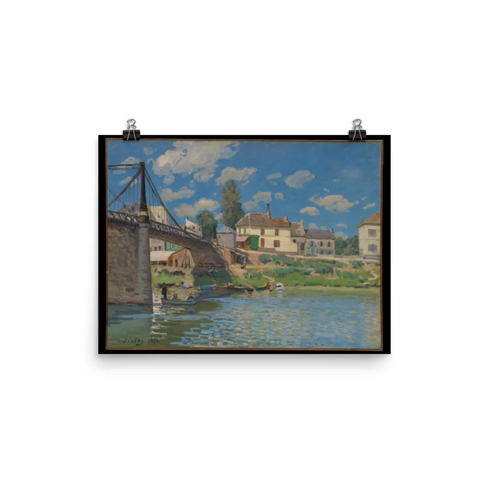 Alfred Sisley - The Bridge at Villeneuve-la-Garenne - Image 6