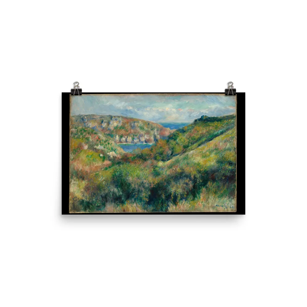 Auguste Renoir - Hills around the Bay of Moulin Huet, Guernsey - Image 7