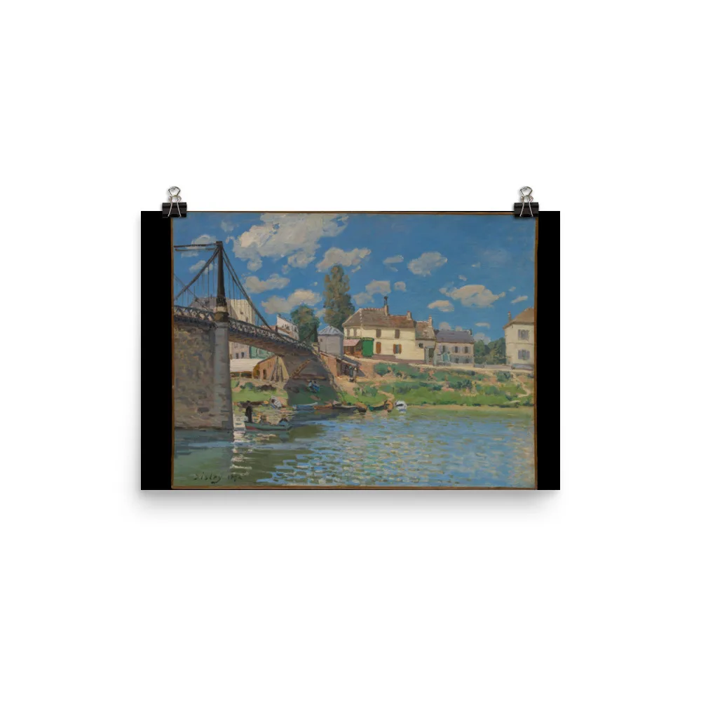 Alfred Sisley - The Bridge at Villeneuve-la-Garenne - Image 7