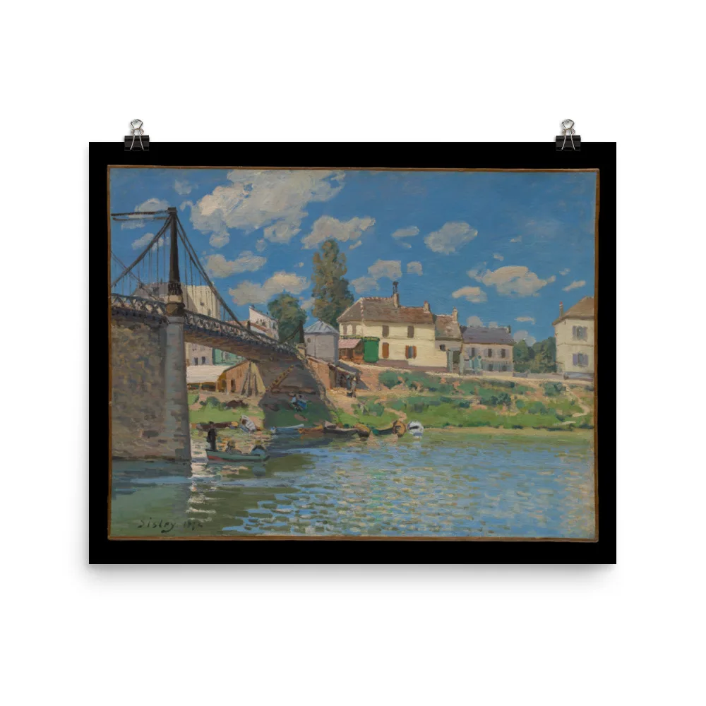 Alfred Sisley - The Bridge at Villeneuve-la-Garenne - Image 8