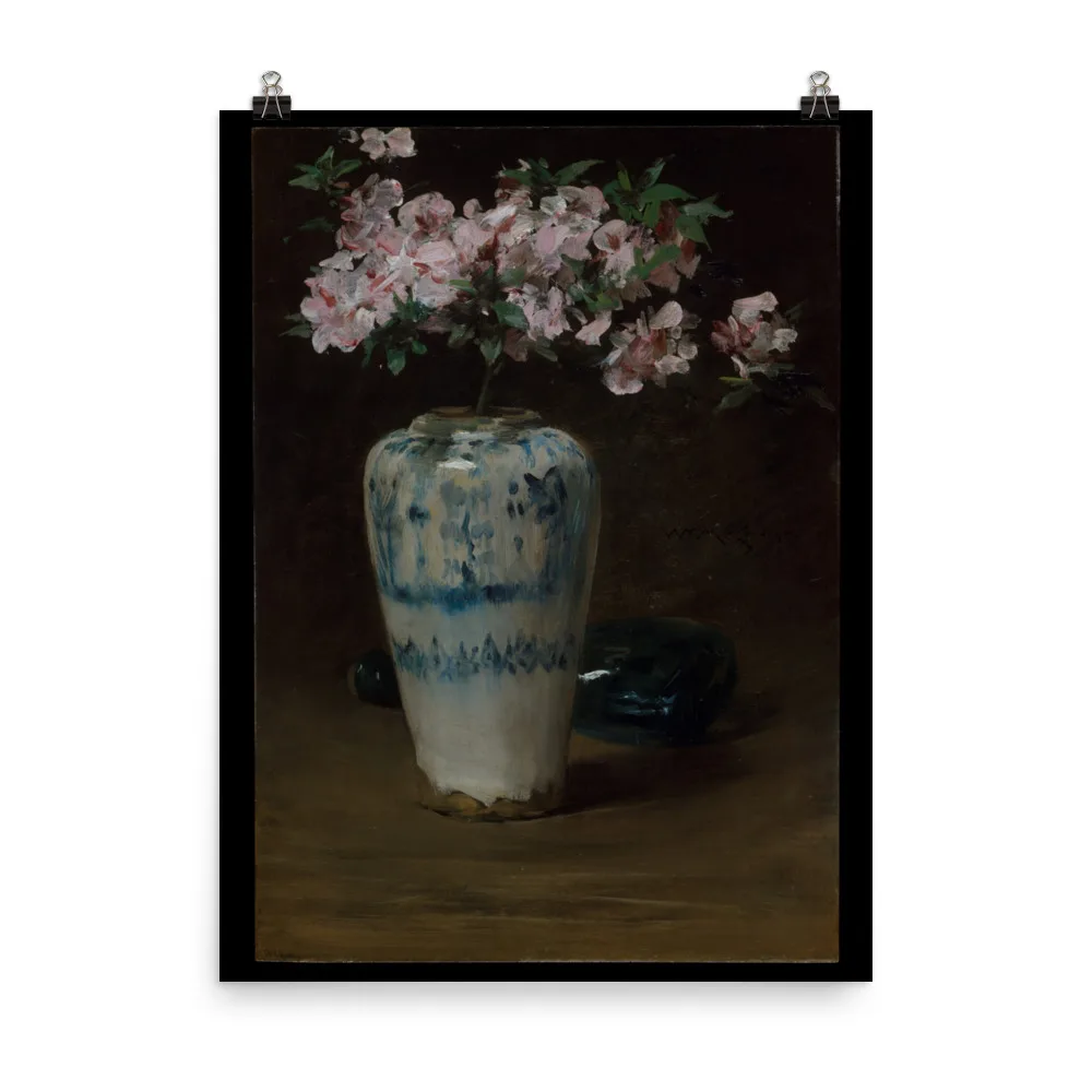 William Merritt Chase - Pink Azalea—Chinese Vase - Image 8
