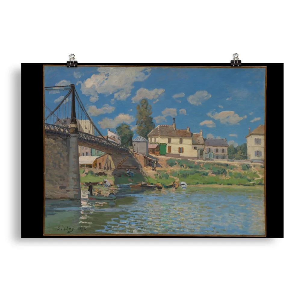 Alfred Sisley - The Bridge at Villeneuve-la-Garenne - Image 3