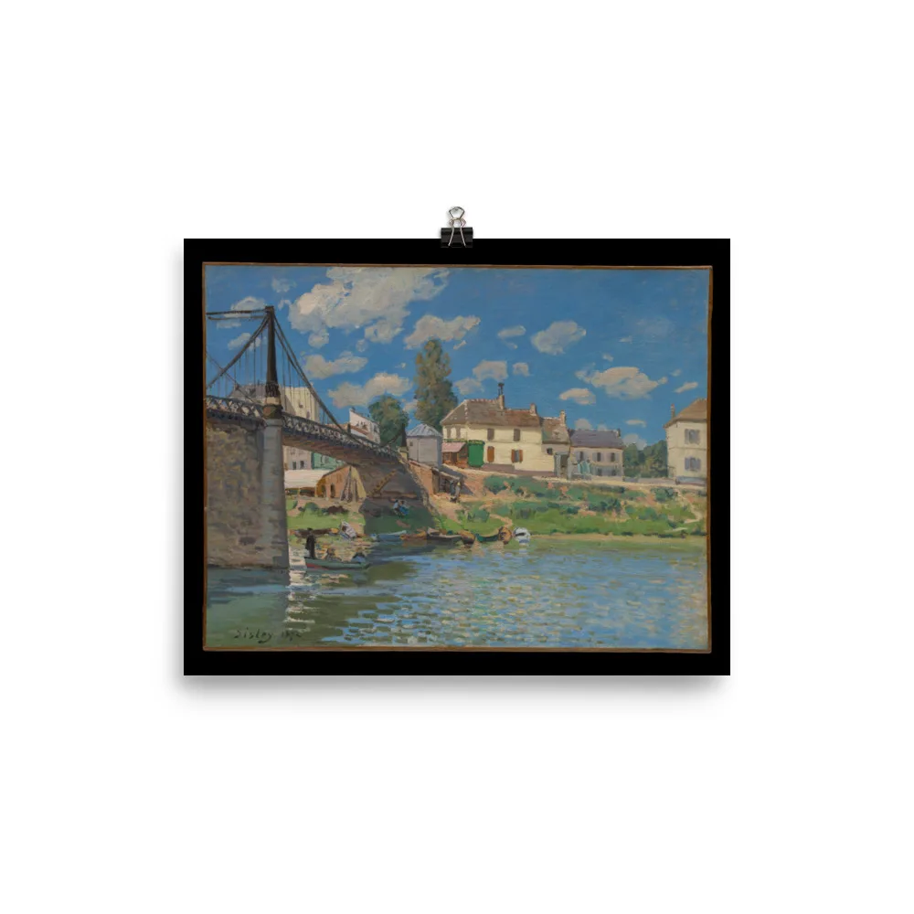 Alfred Sisley - The Bridge at Villeneuve-la-Garenne - Image 9