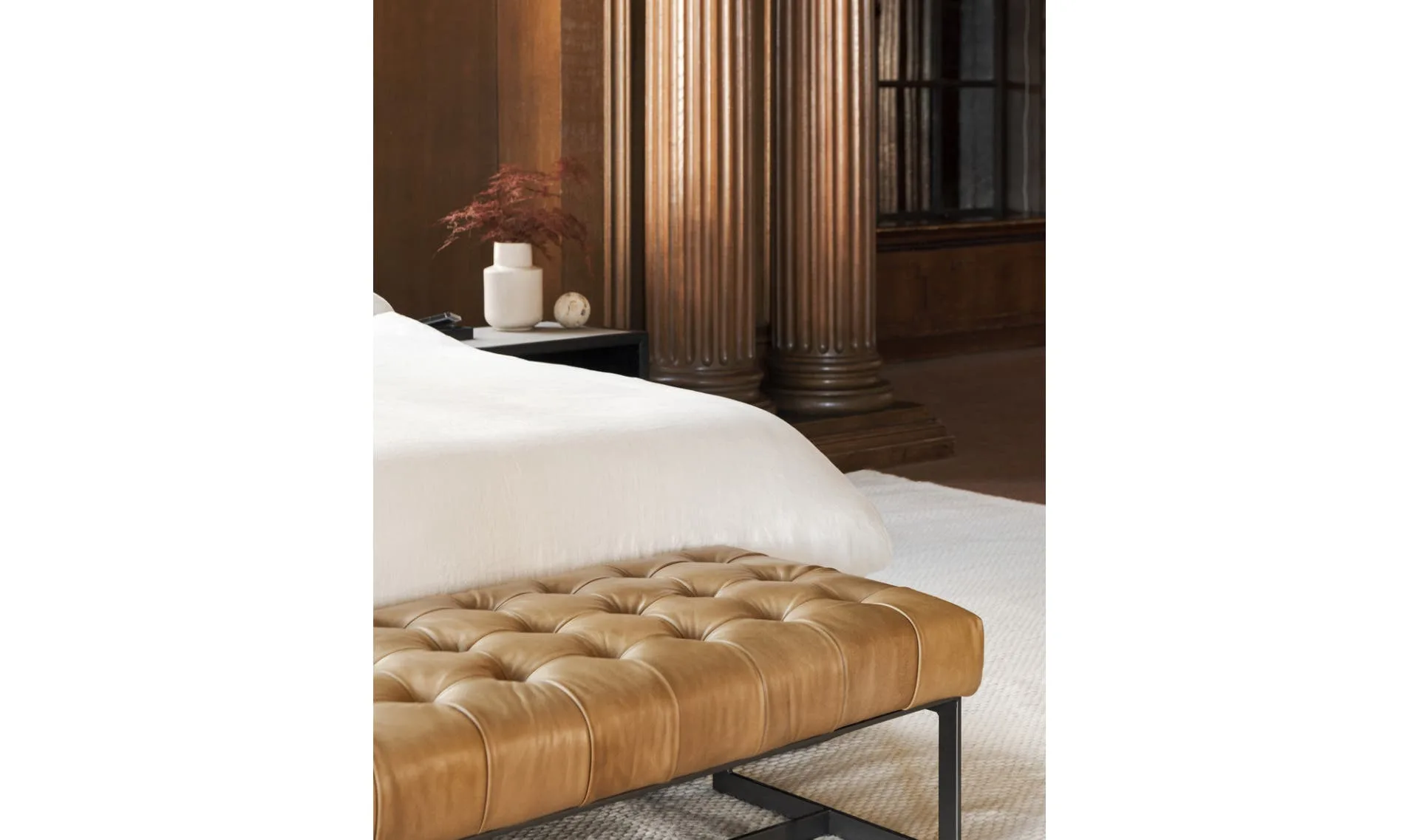 Wyatt Leather Bench - Image 3