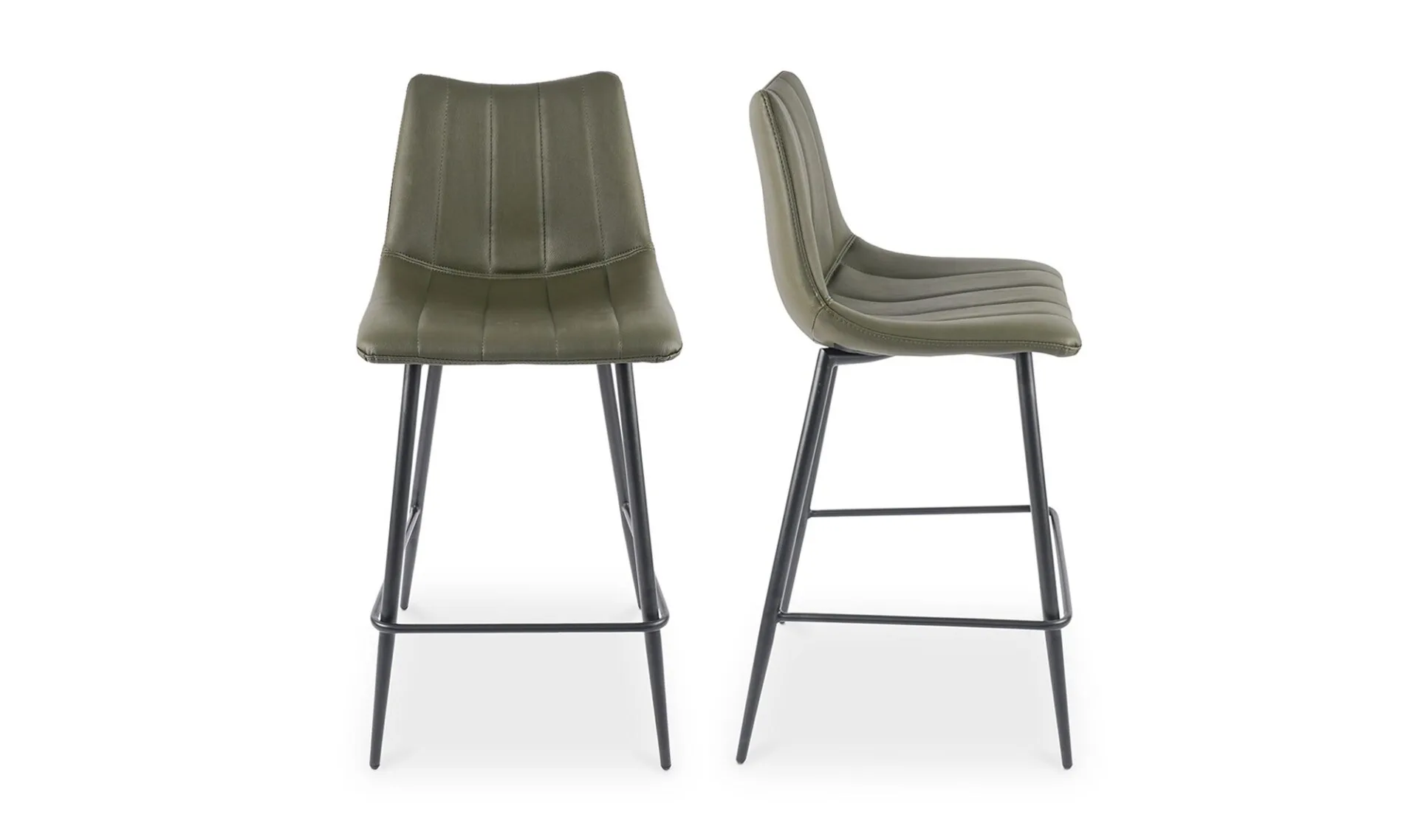 Alibi Counter Stool Dark Green - Set Of Two