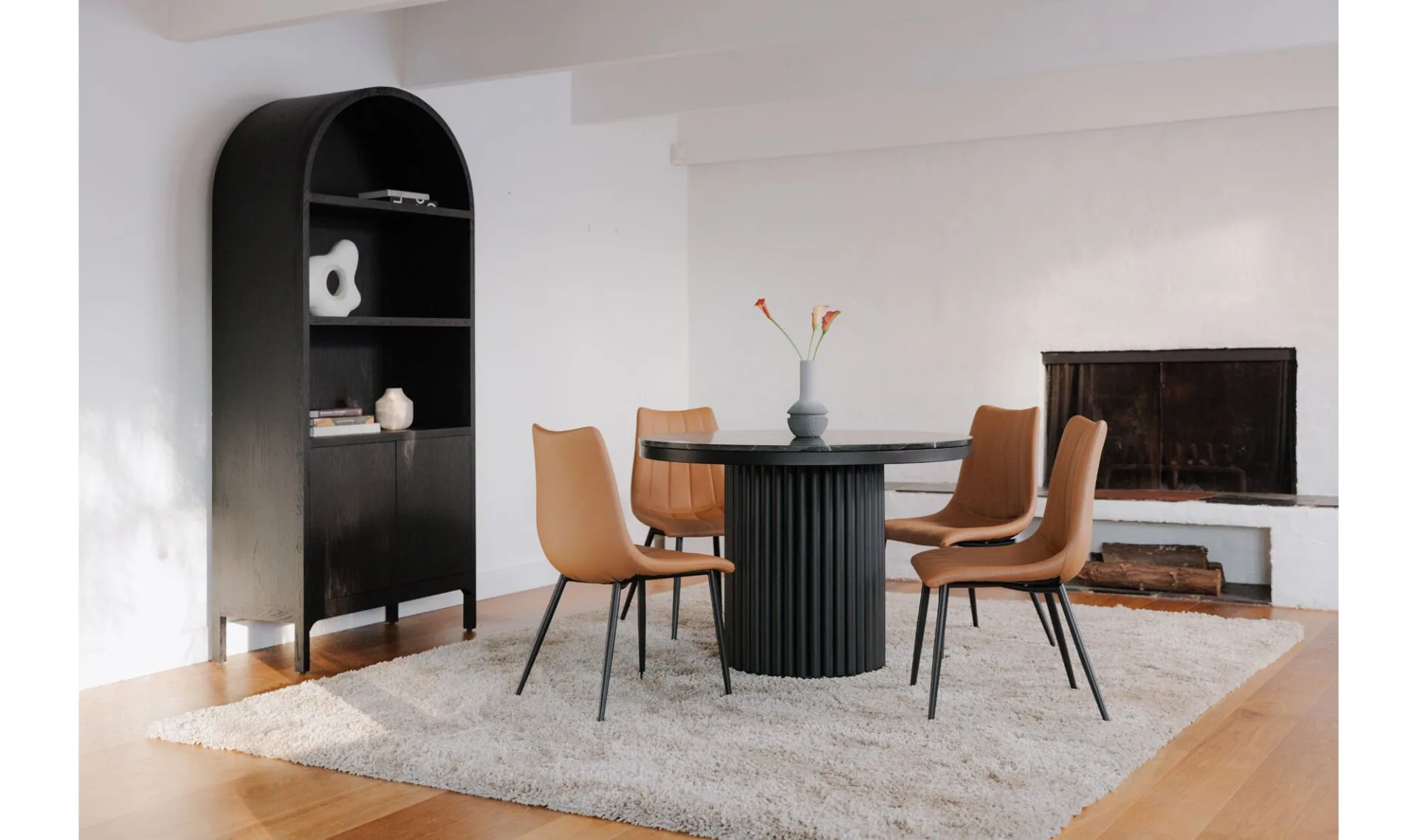 Alibi Dining Chair Tan - Set Of Two - Image 2