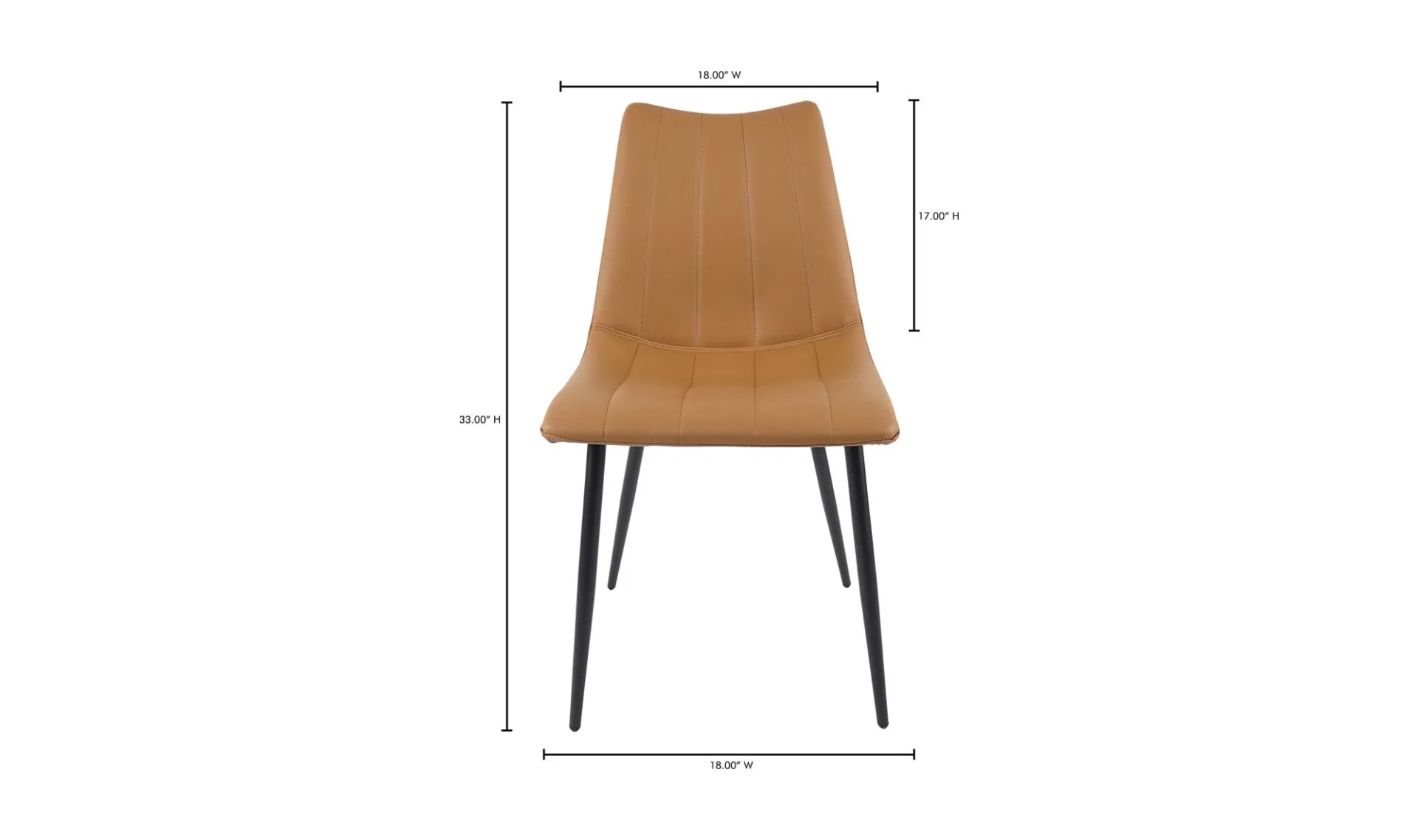 Alibi Dining Chair Tan - Set Of Two - Image 6