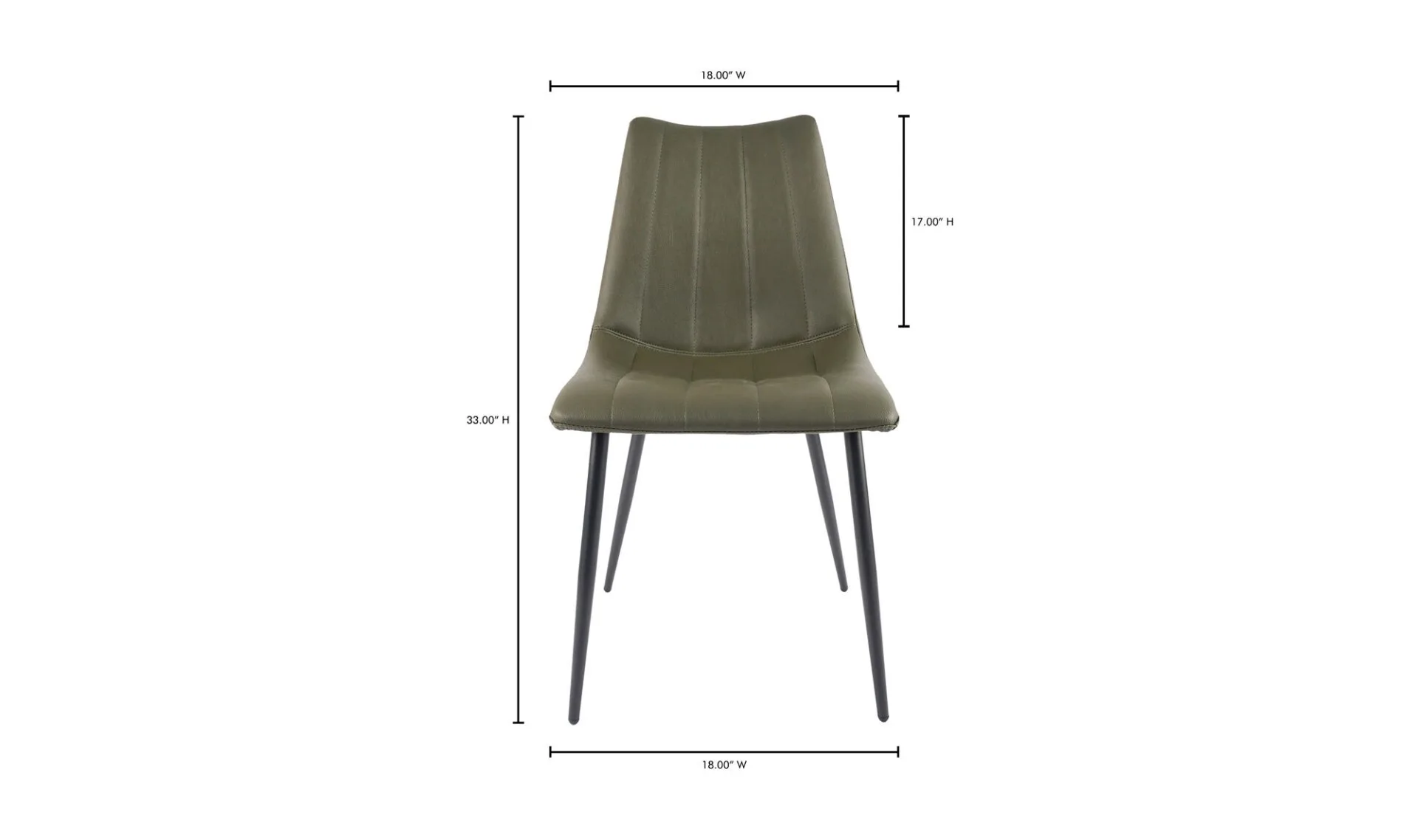 Alibi Dining Chair Dark Green - Set Of Two - Image 6