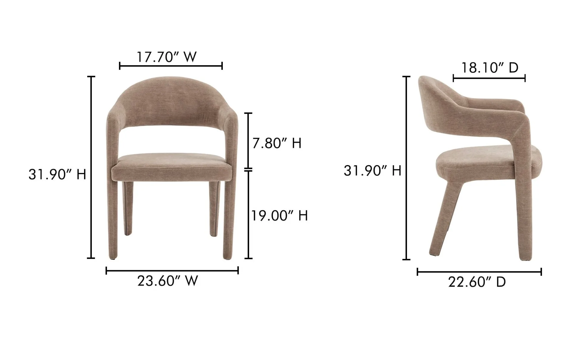 Martens Dining Chair Camel - Image 6