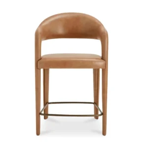 Martens Counter Stool Brown Leather