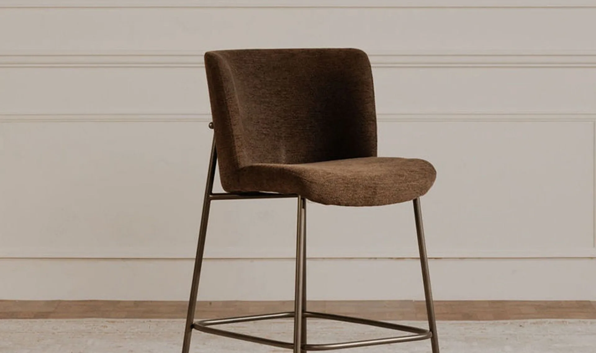 Early Counter Stool Dark Brown - Image 3