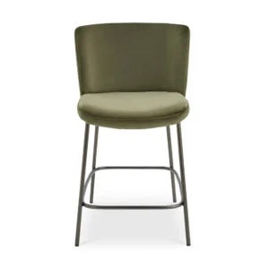 Early Counter Stool Faux Green Mohair