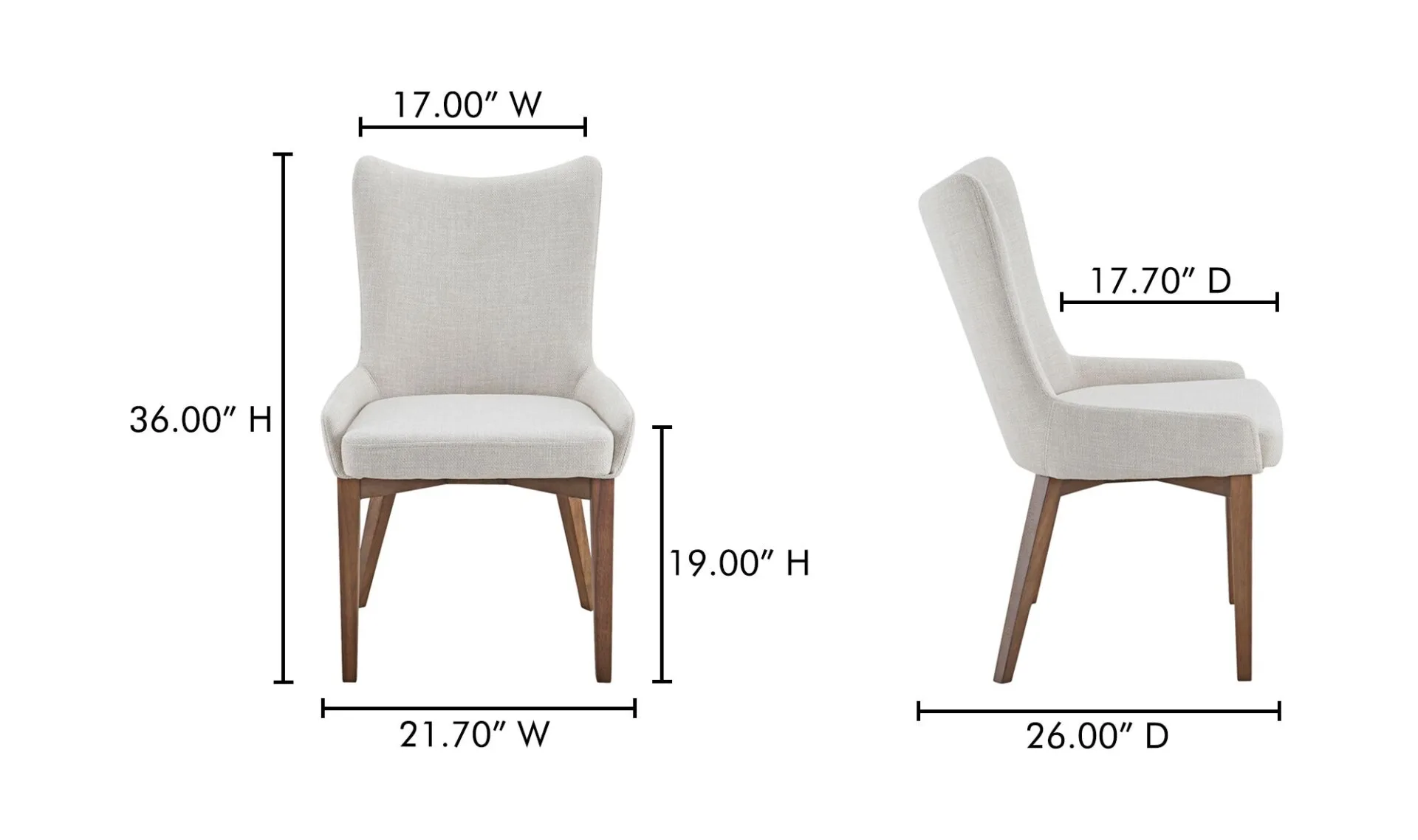 Potter Dining Chair Heather Beige - Image 6