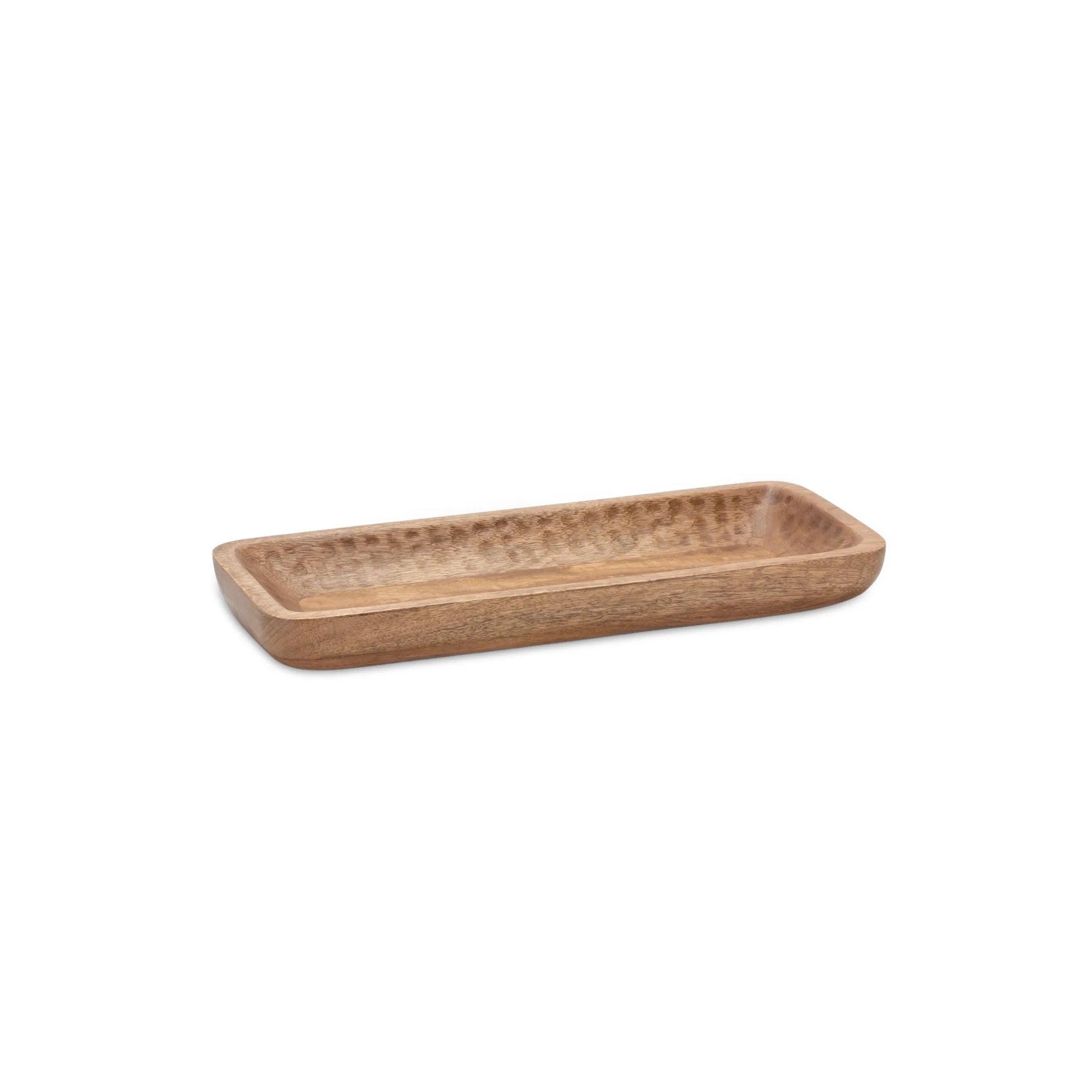 Natural Mango Wood Dough Bowl Tray (Set of 2) - Image 3