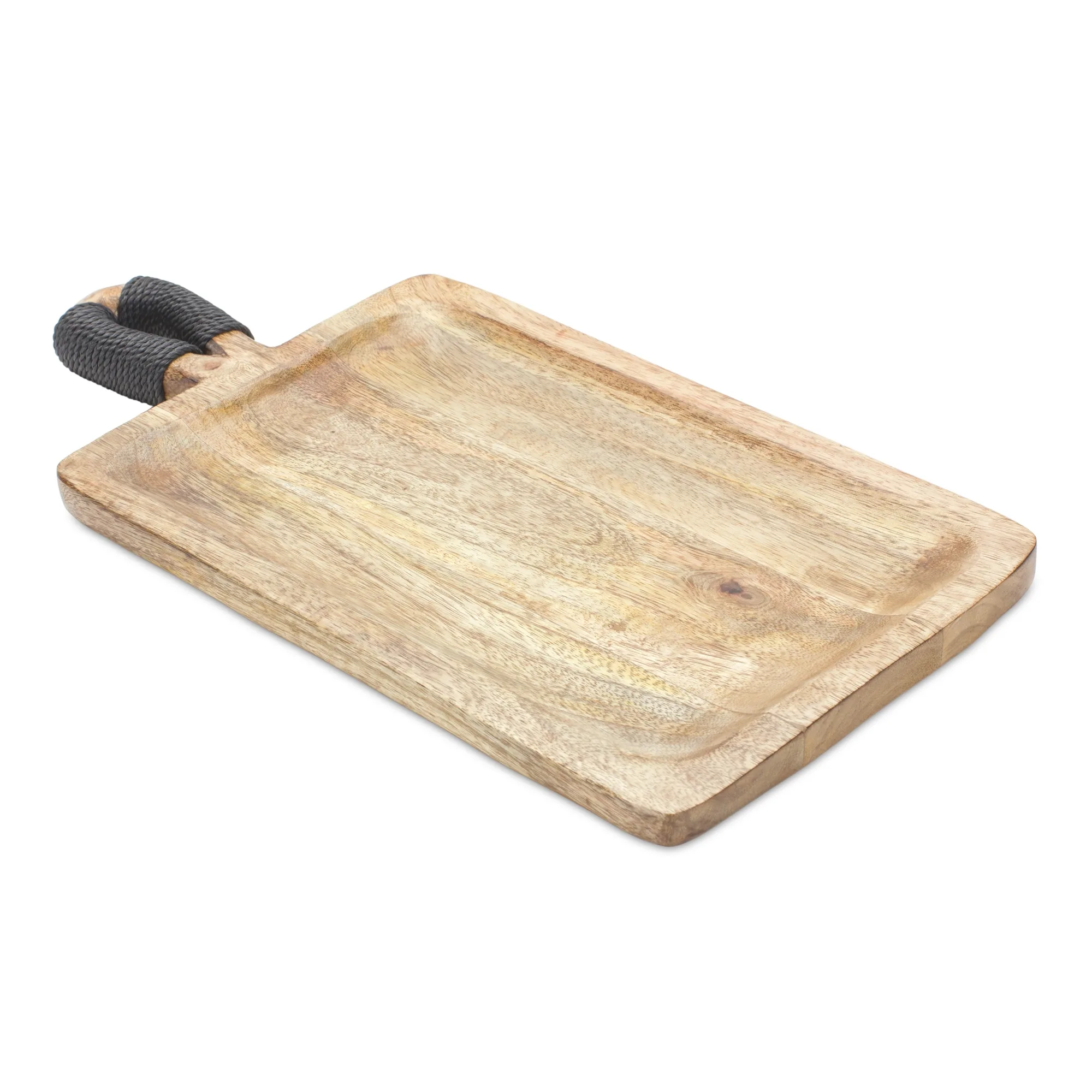 Mango Wood Cutting Board Style Tray (Set of 2) - Image 2