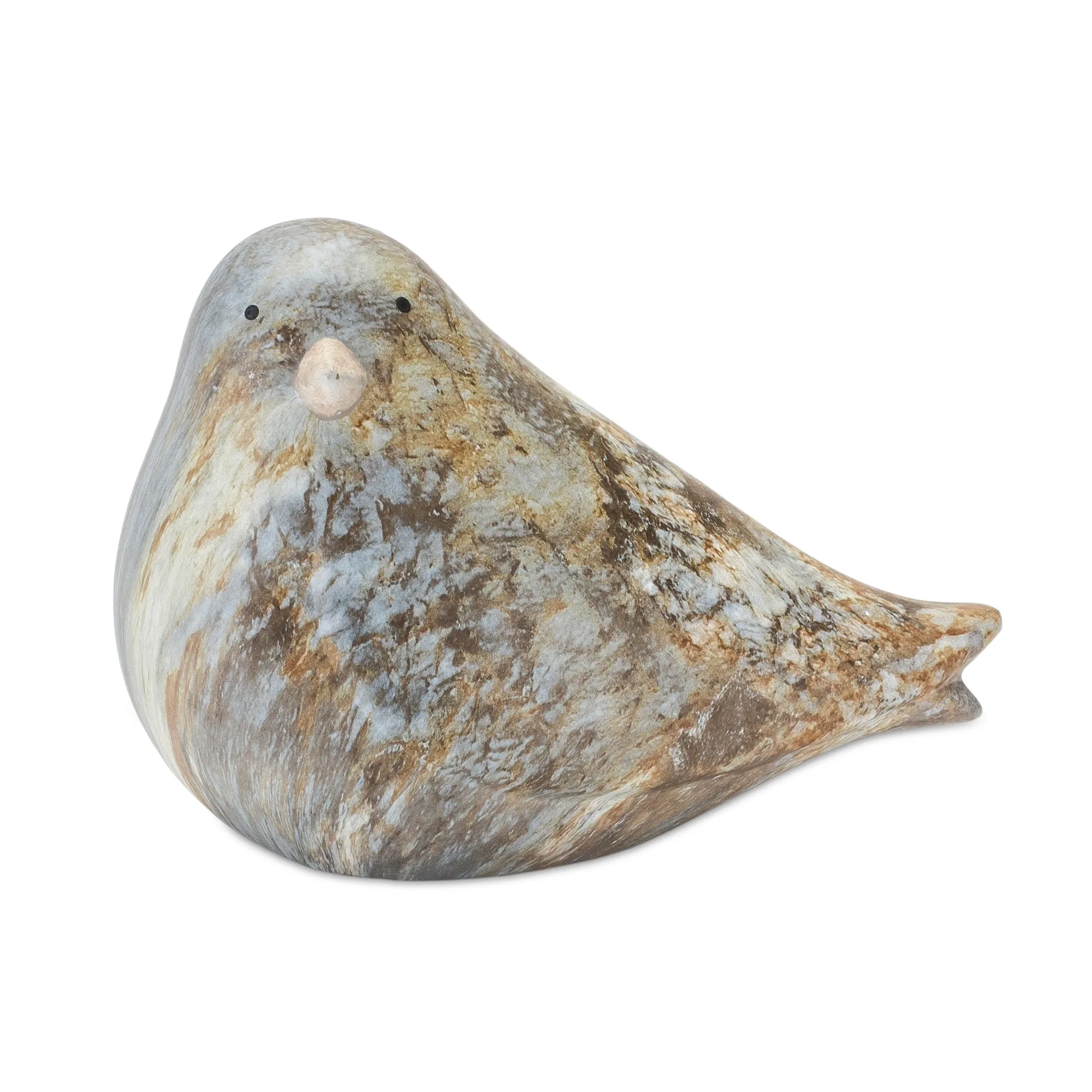 Terra Cotta Bird with Marble Design (Set of 2) - Image 4