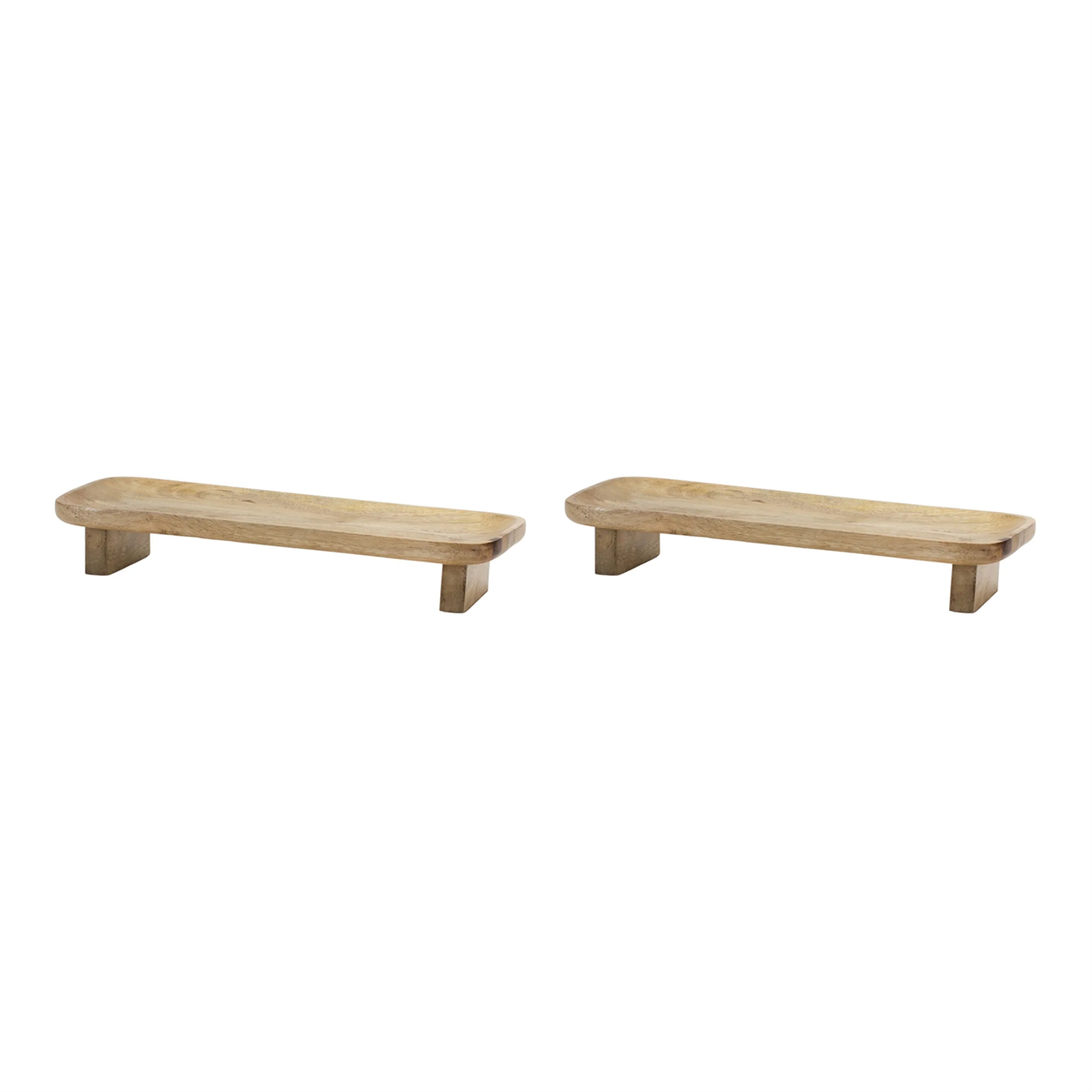 Mango Wood Tray (Set of 2) - Image 2
