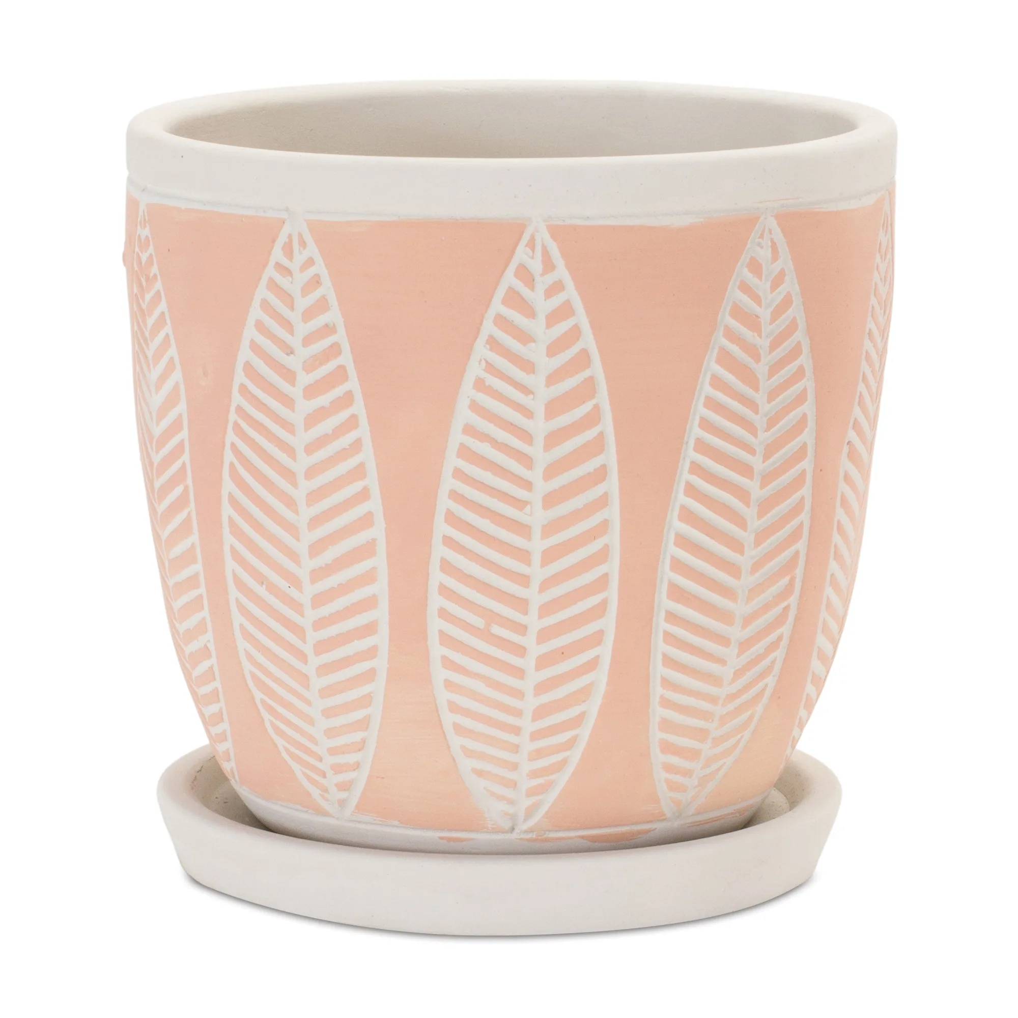 Stone Planter with Plate (Set of 2) - Image 2