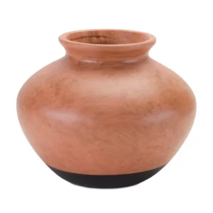 Two Tone Ceramic Vase 9"D