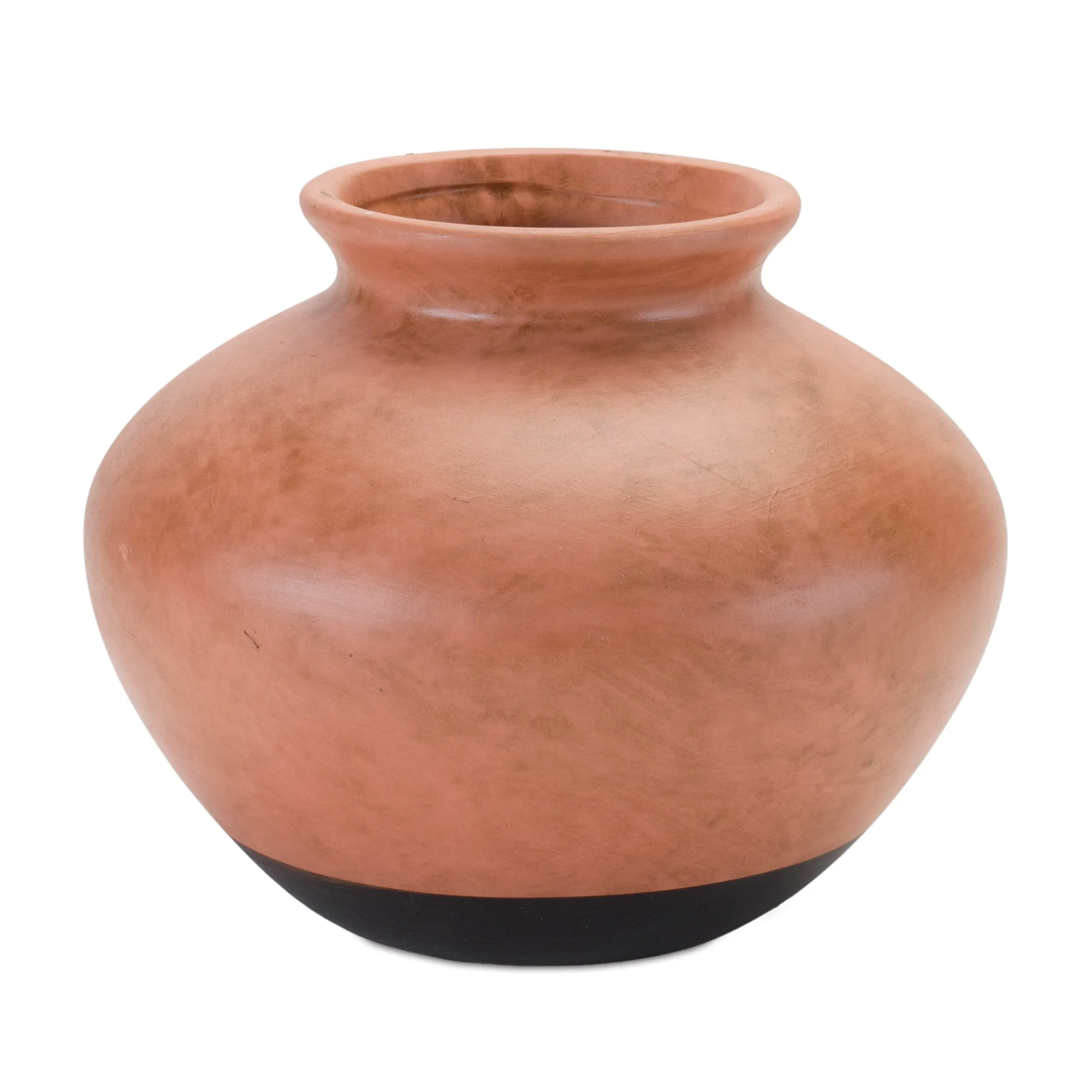 Two Tone Ceramic Vase 9"D