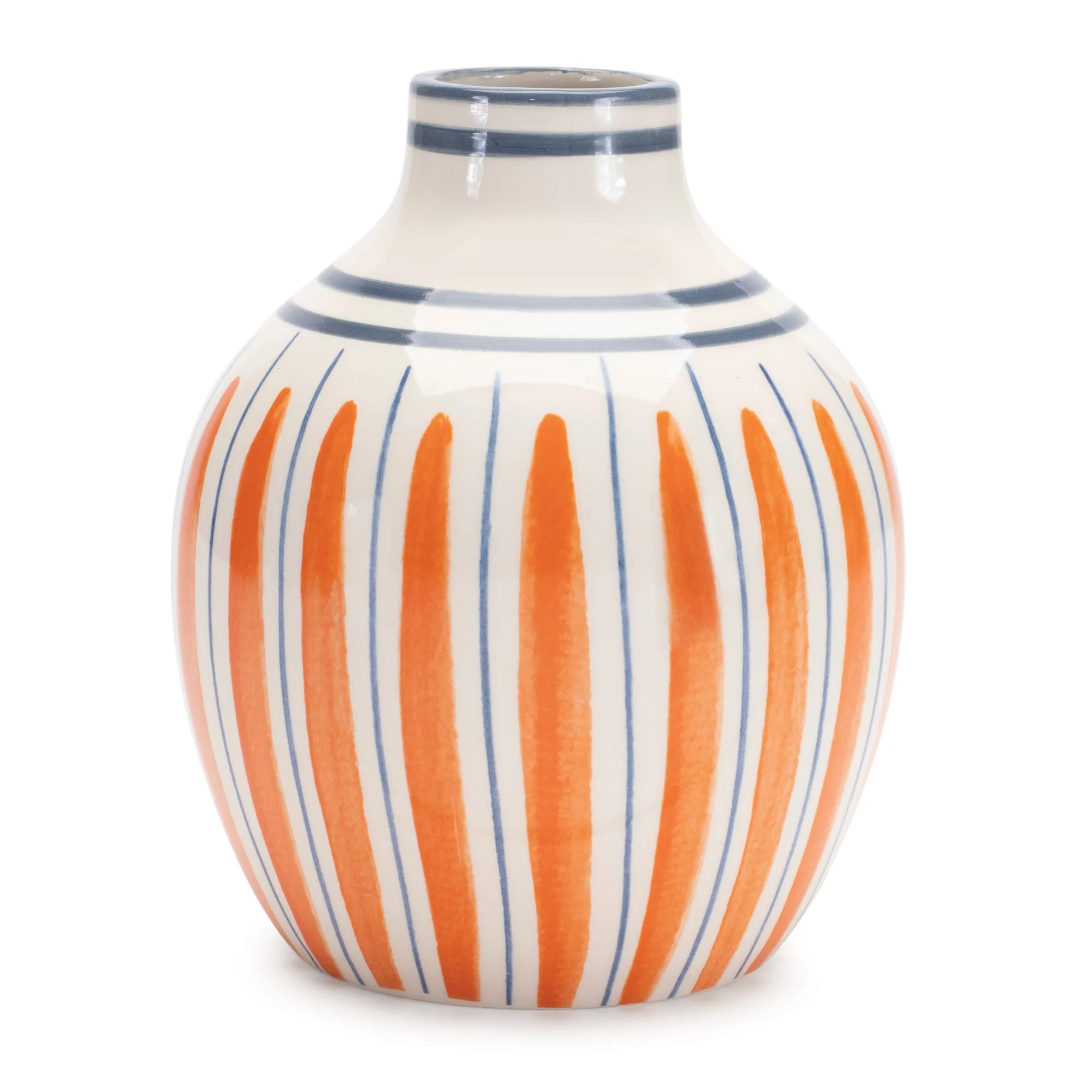 Multi-Striped Stone Vase (Set of 2) - Image 2