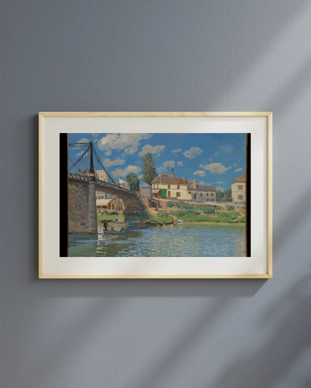 Alfred Sisley - The Bridge at Villeneuve-la-Garenne